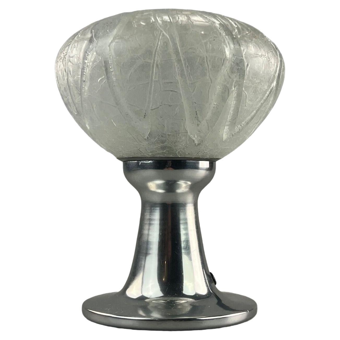 Lampe de chevet chromée en verre Doria Design de l'ère spatiale, années 60 en vente