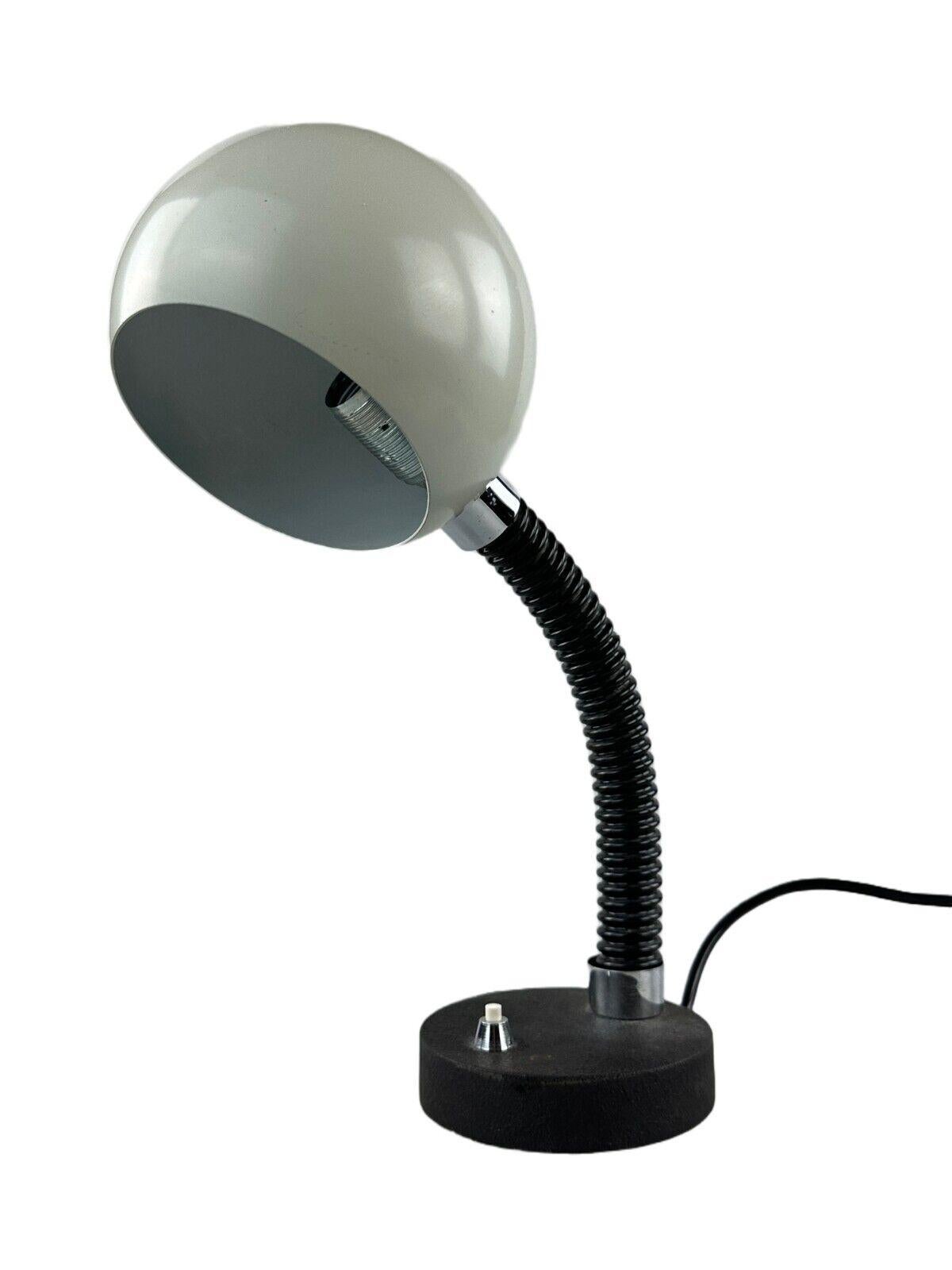 60s 70s table lamp Egon Hillebrand spherical lamp Space Age metal design

Object: table lamp

Manufacturer: Hillebrand

Condition: good

Age: around 1960-1970

Dimensions:

Width = 25cm
Depth = 14cm
Height = 32cm

Other notes:

E14 socket

The