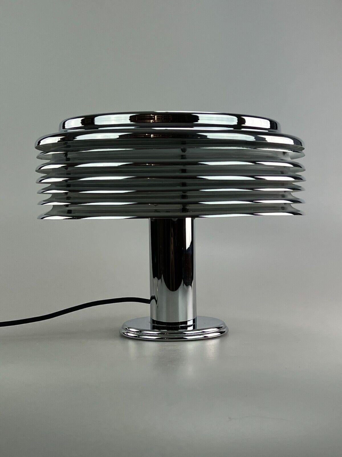 Metal 60s 70s Table Lamp Staff Lights Kazuo Motozawa Saturno Chrome Design