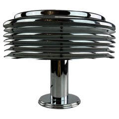 60s 70s Table Lamp Staff Lights Kazuo Motozawa Saturno Chrome Design