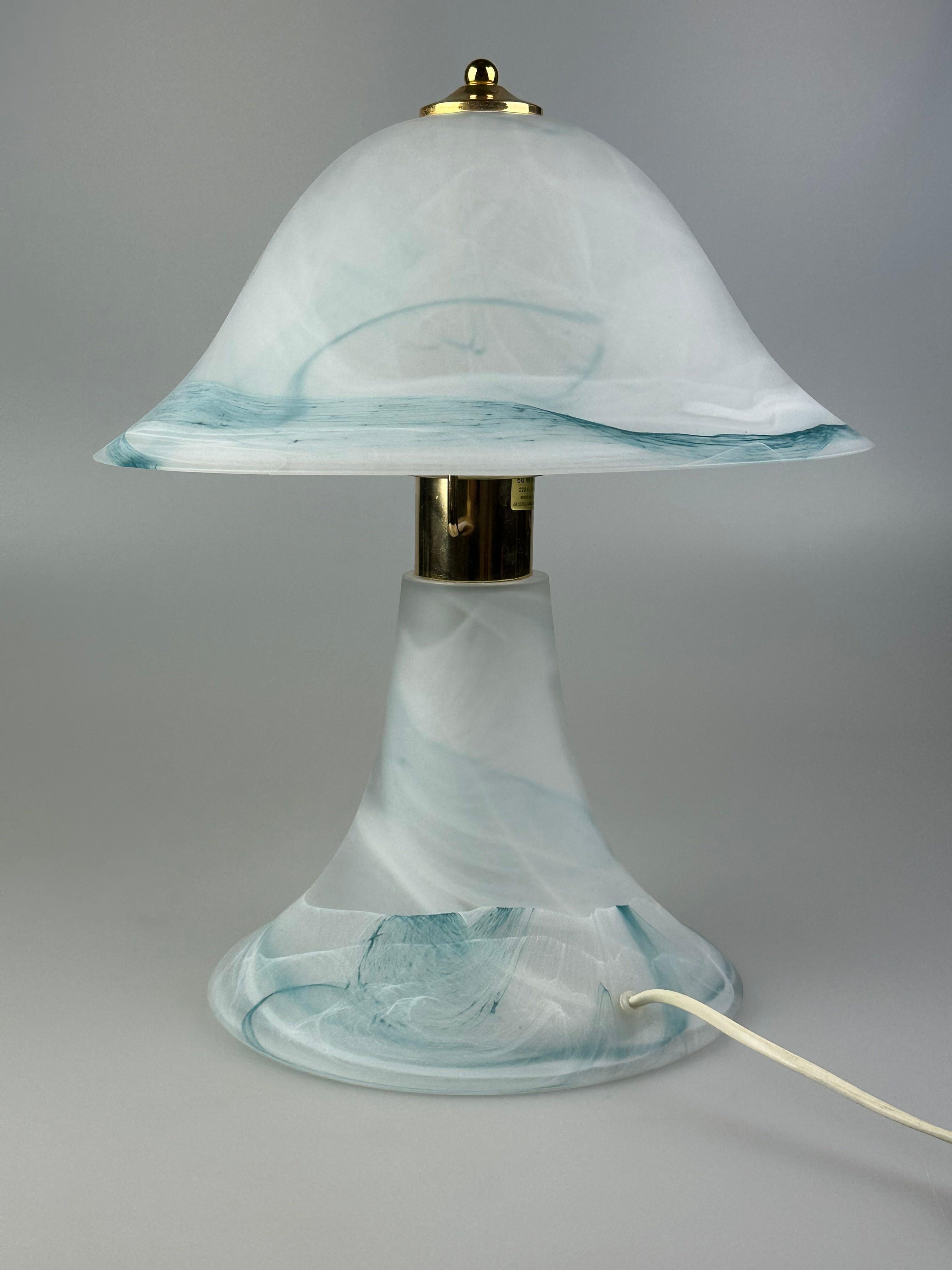 60s 70s lámpara de mesa lámpara de mesa de cristal de Murano Artistica Lampadari Italia en venta 4