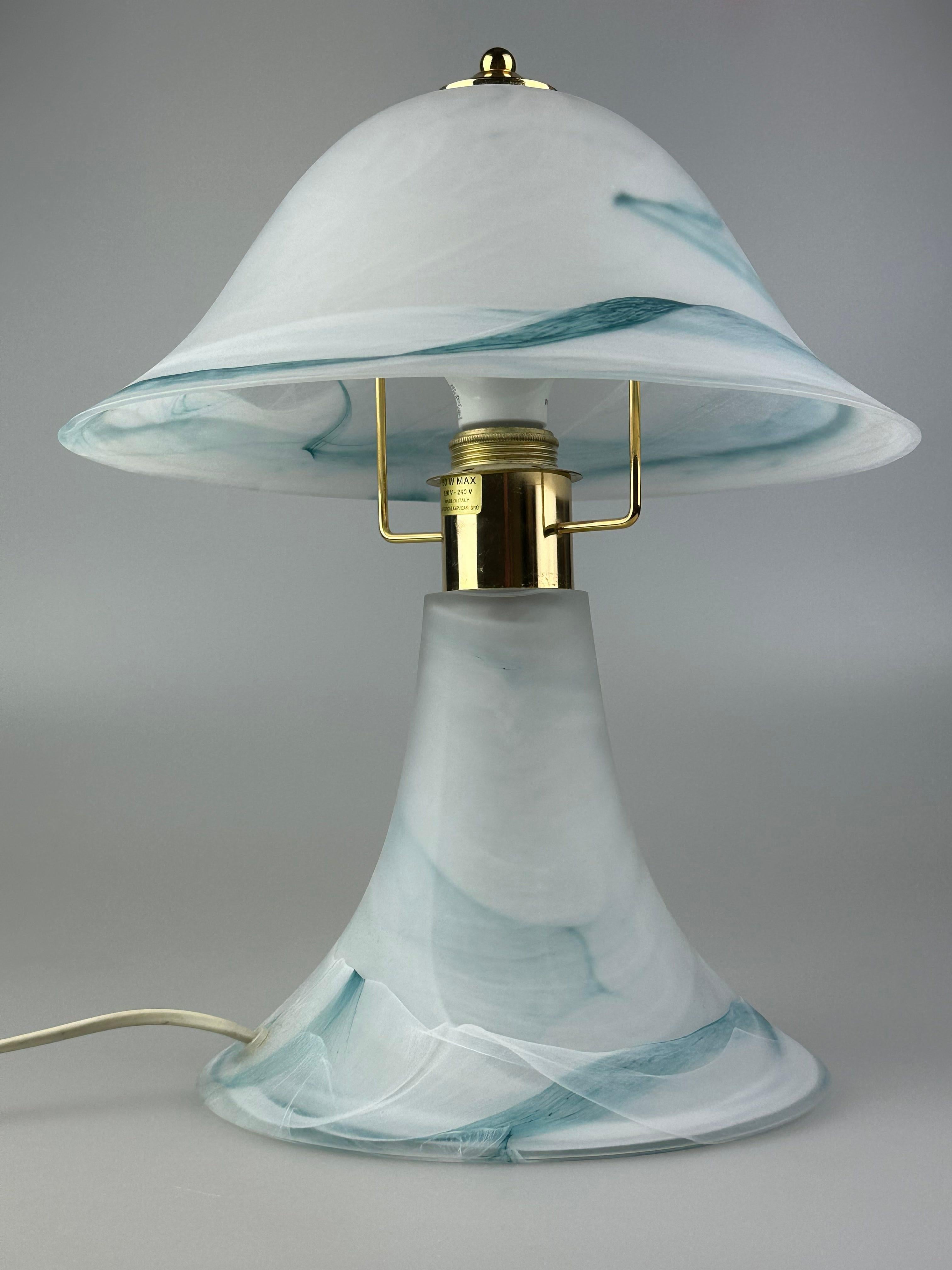60s 70s lámpara de mesa lámpara de mesa de cristal de Murano Artistica Lampadari Italia en venta 6
