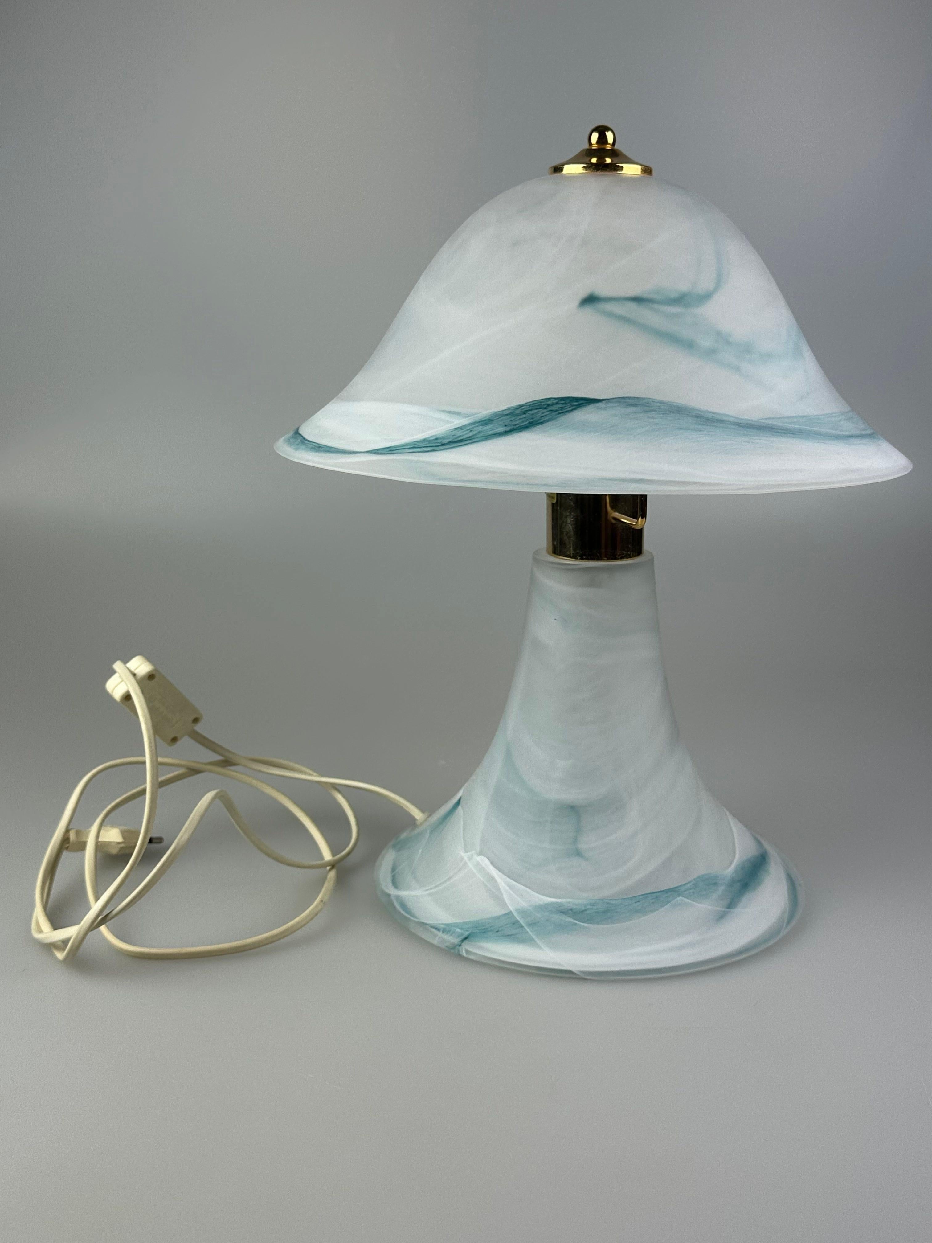 60s 70s lámpara de mesa lámpara de mesa de cristal de Murano Artistica Lampadari Italia en venta 9