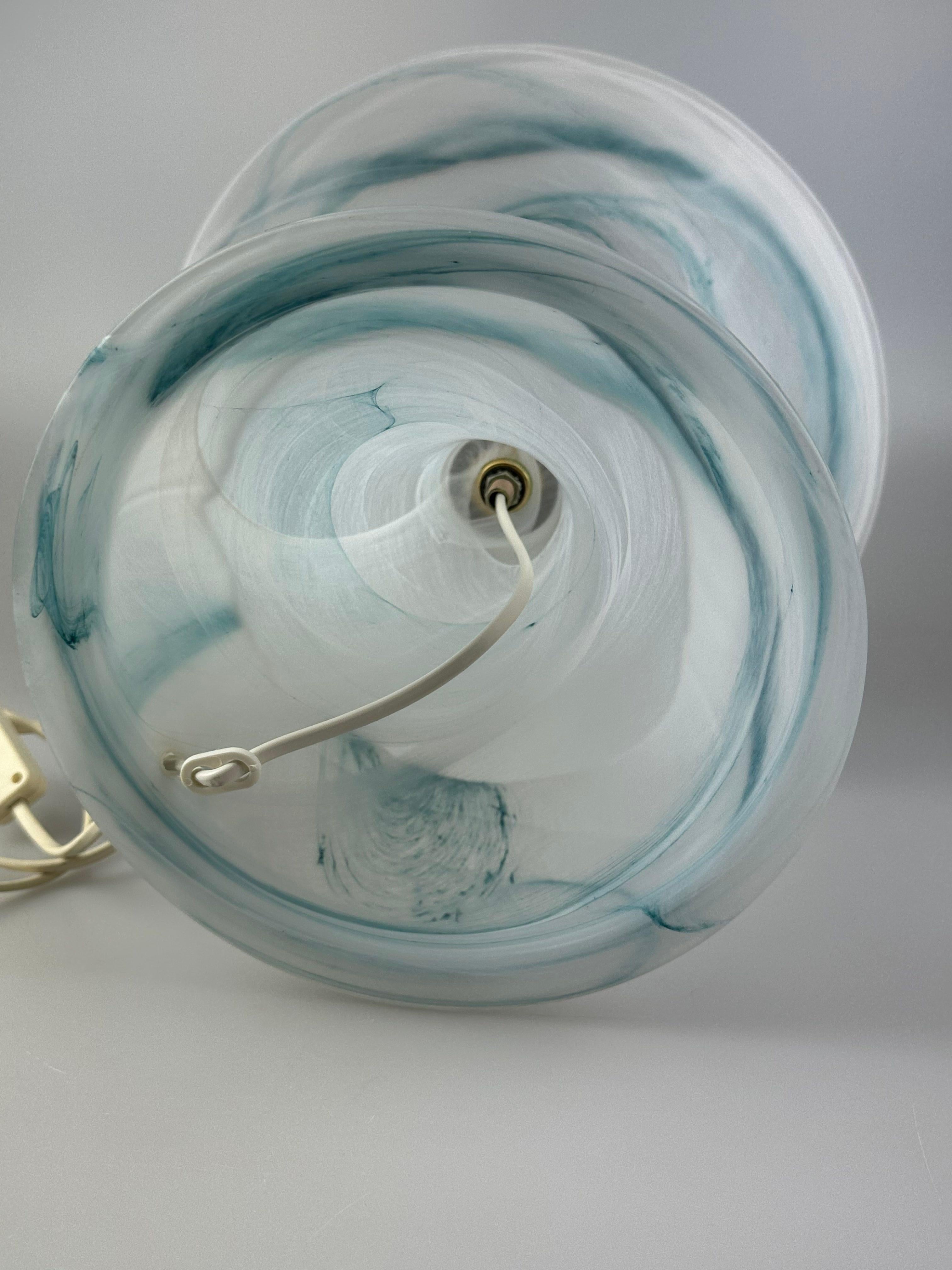 60s 70s lámpara de mesa lámpara de mesa de cristal de Murano Artistica Lampadari Italia en venta 11