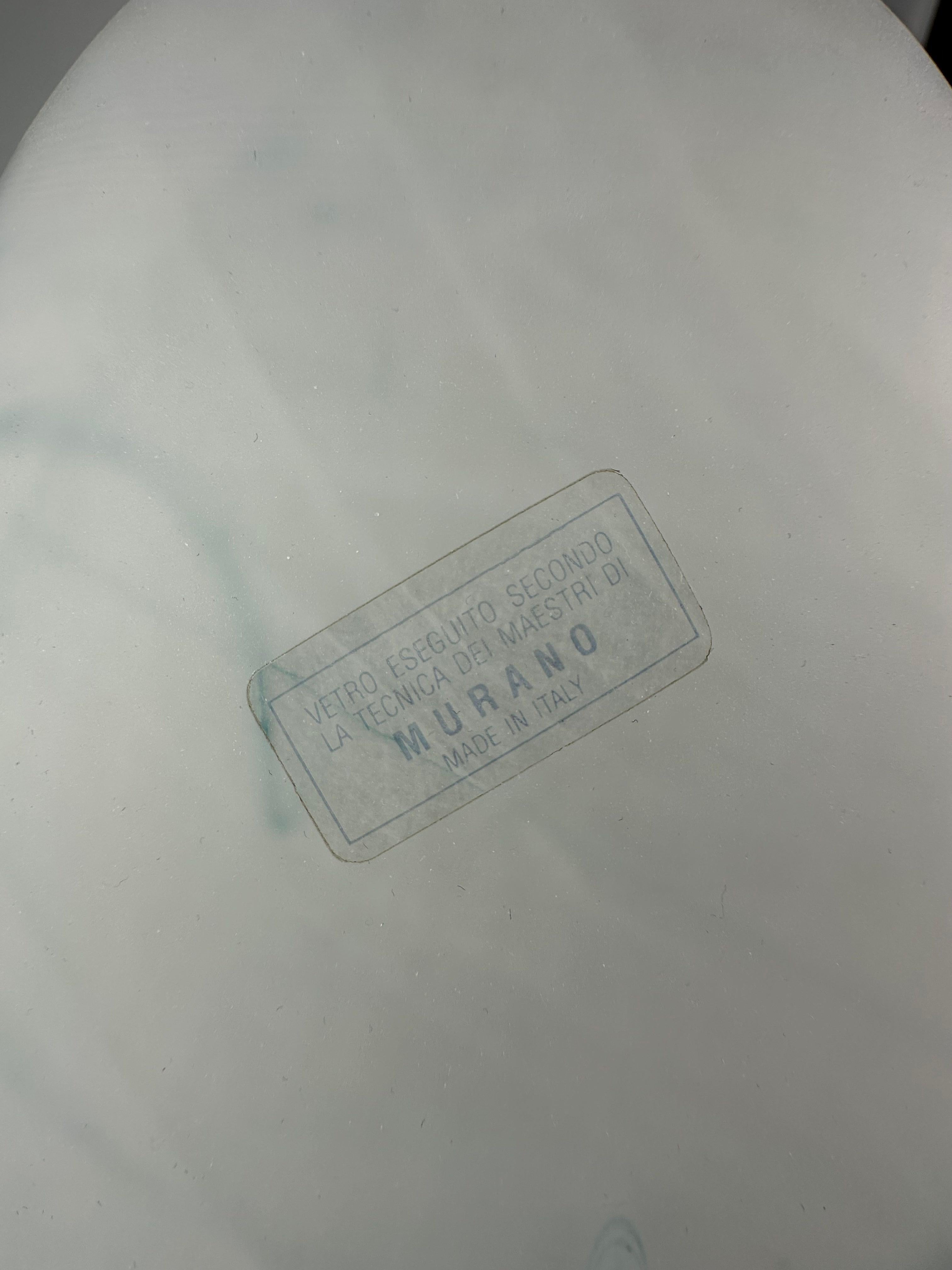 60s 70s lámpara de mesa lámpara de mesa de cristal de Murano Artistica Lampadari Italia en venta 2