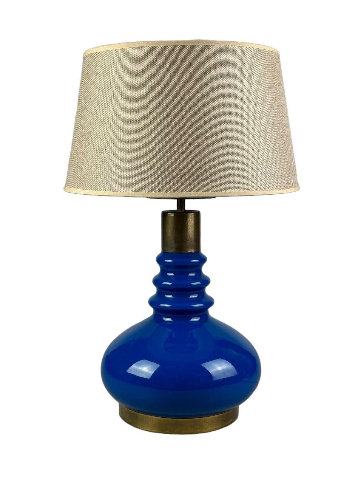 60s 70s table lamp with fabric shade made of glass & brass Germany Space Age

Object: table lamp

Manufacturer:

Condition: good

Age: around 1960-1970

Dimensions:

Diameter = 35cm
Height = 54cm

Material: glass, metal, brass, fabric

Other