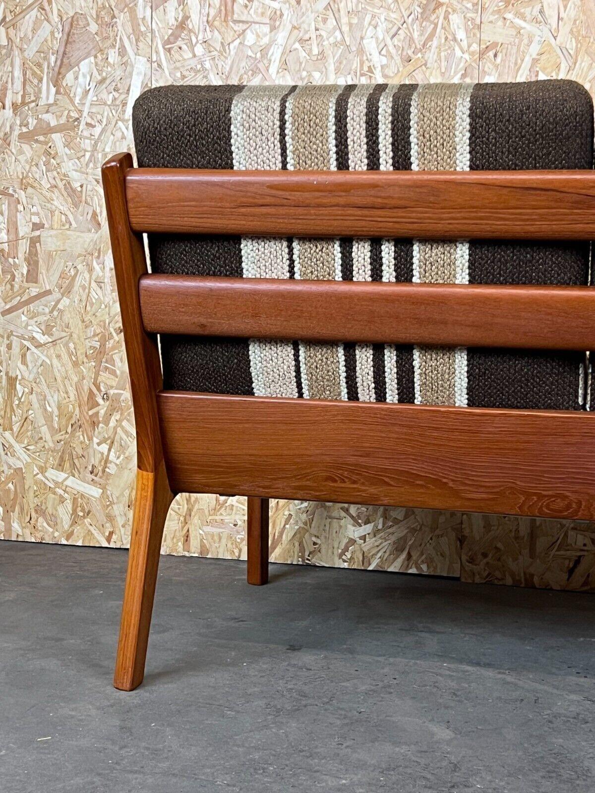 60er 70er Jahre Teakholz-Sofa mit 2 Sitzen Ole Wanscher Cado France & Son Dänisches Design im Angebot 7