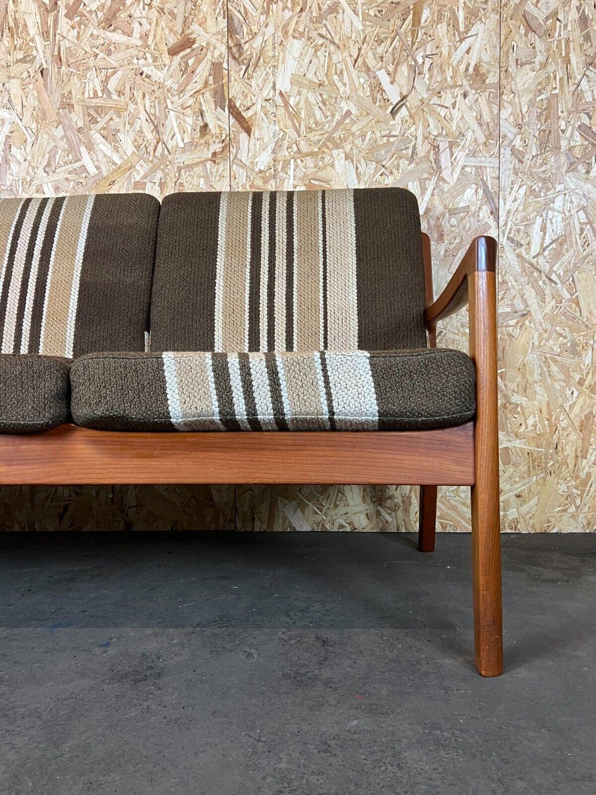 Tissu Canapé 3 Seater Couch Ole Wanscher Cado France & Son Design danois, années 60 70 en vente