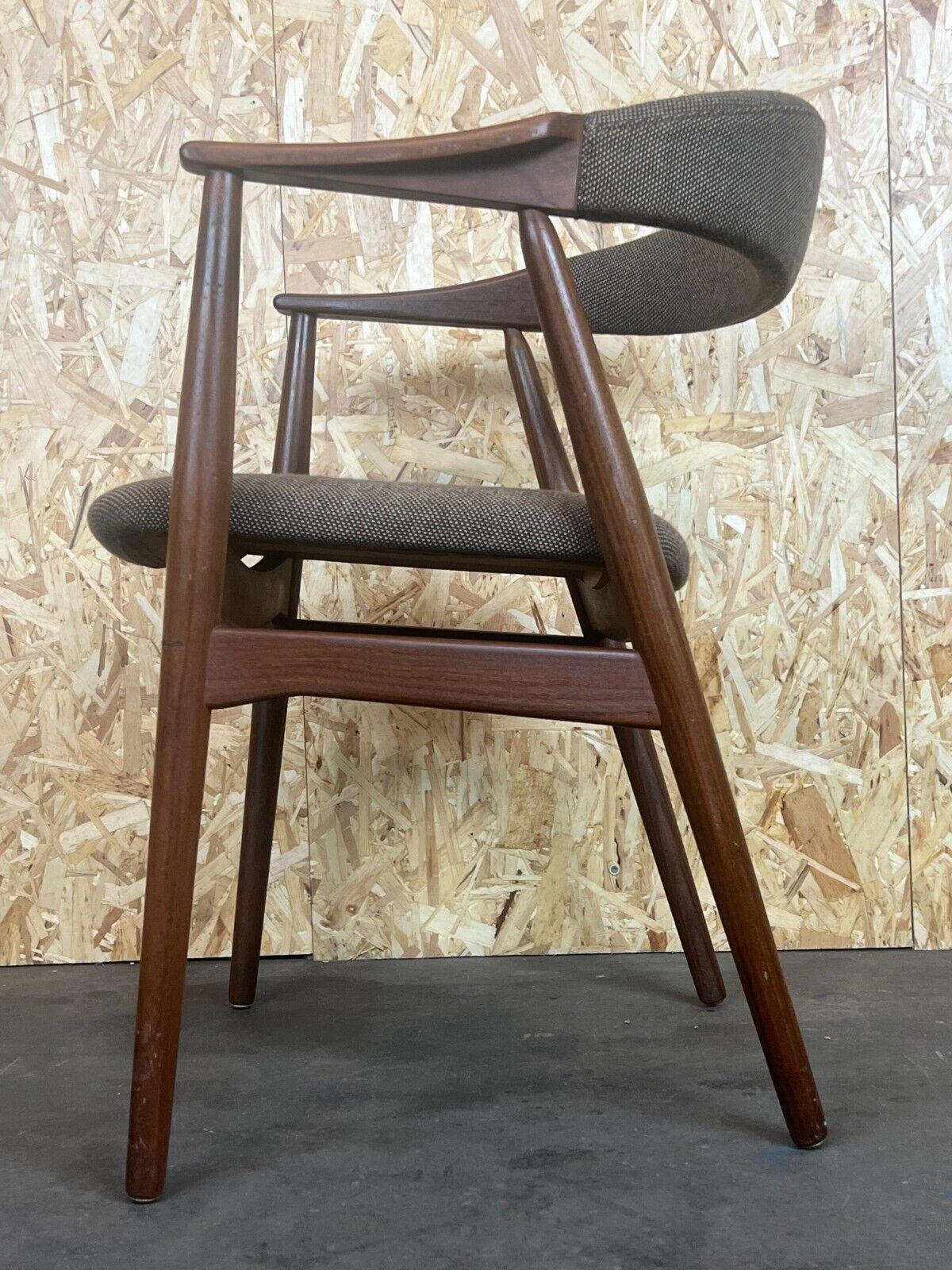 60s 70s Teak Armchair Desk Chair Th. Harlev for Farstrup For Sale 3