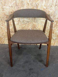 60s 70s Teak Armchair Desk Chair Th. Harlev for Farstrup