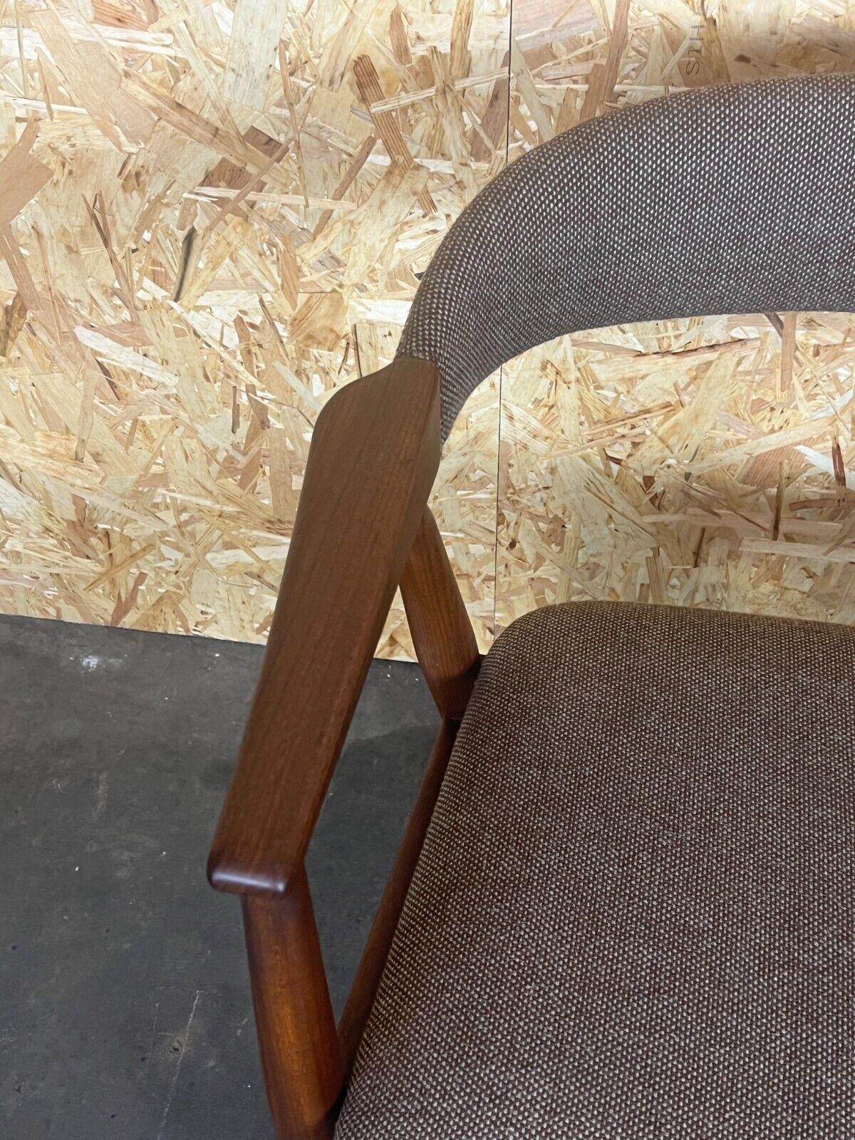 60s 70s Teak Armchair Desk Chair Th. Harlev for Farstrup In Good Condition For Sale In Neuenkirchen, NI