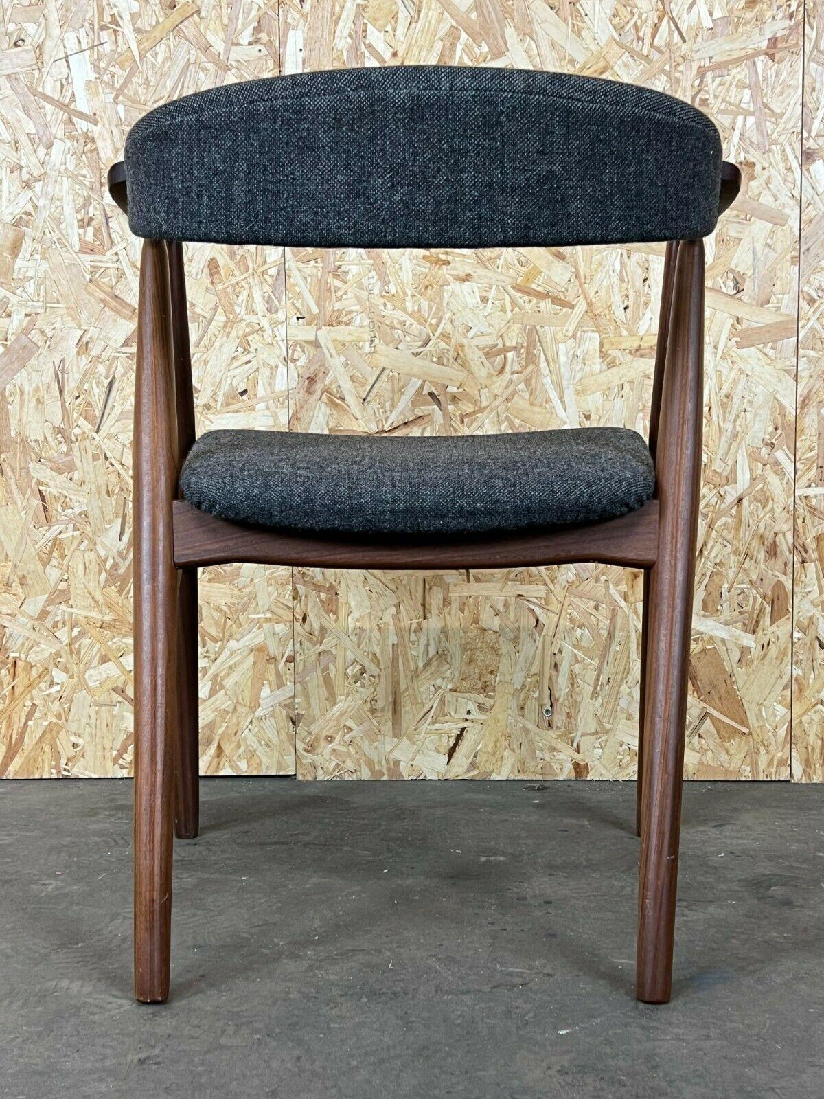 Fabric 60s 70s Teak Armchair Desk Chair Th. Harlev for Farstrup For Sale