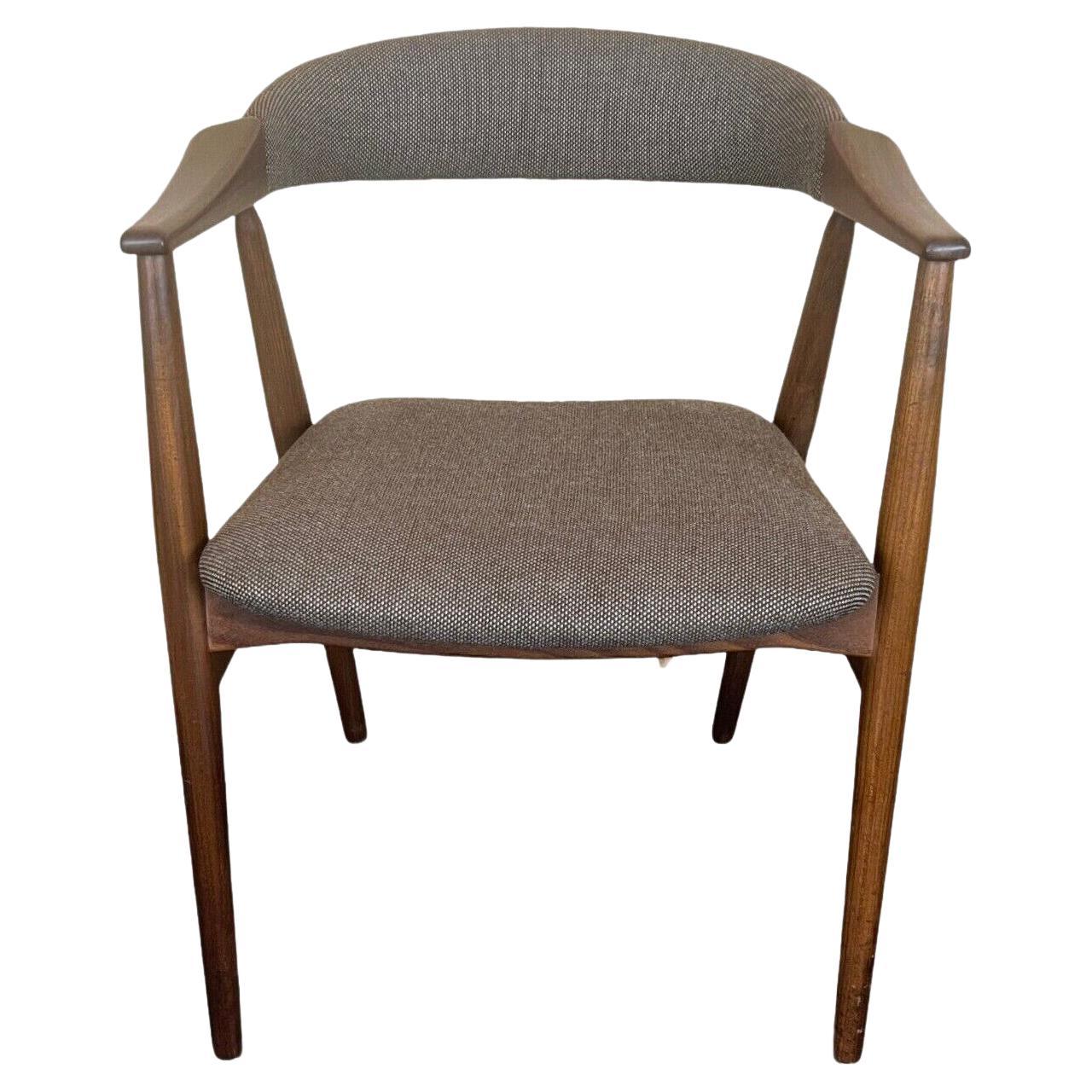 60s 70s Teak Armchair Desk Chair Th. Harlev for Farstrup For Sale