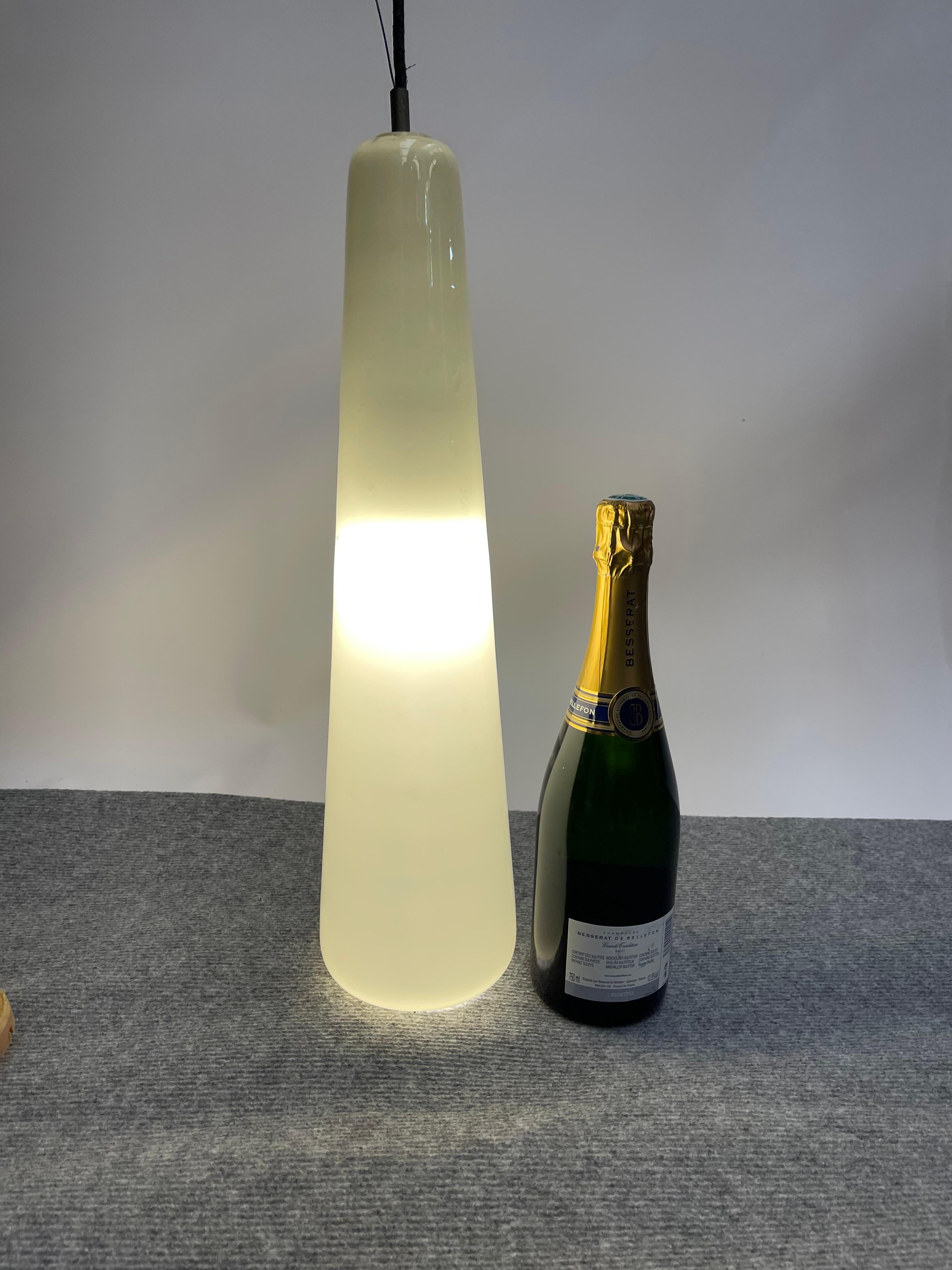 60s 70s Teak Ceiling Lamp Pendant Light Uno & Östen Kristiansson Luxus 3