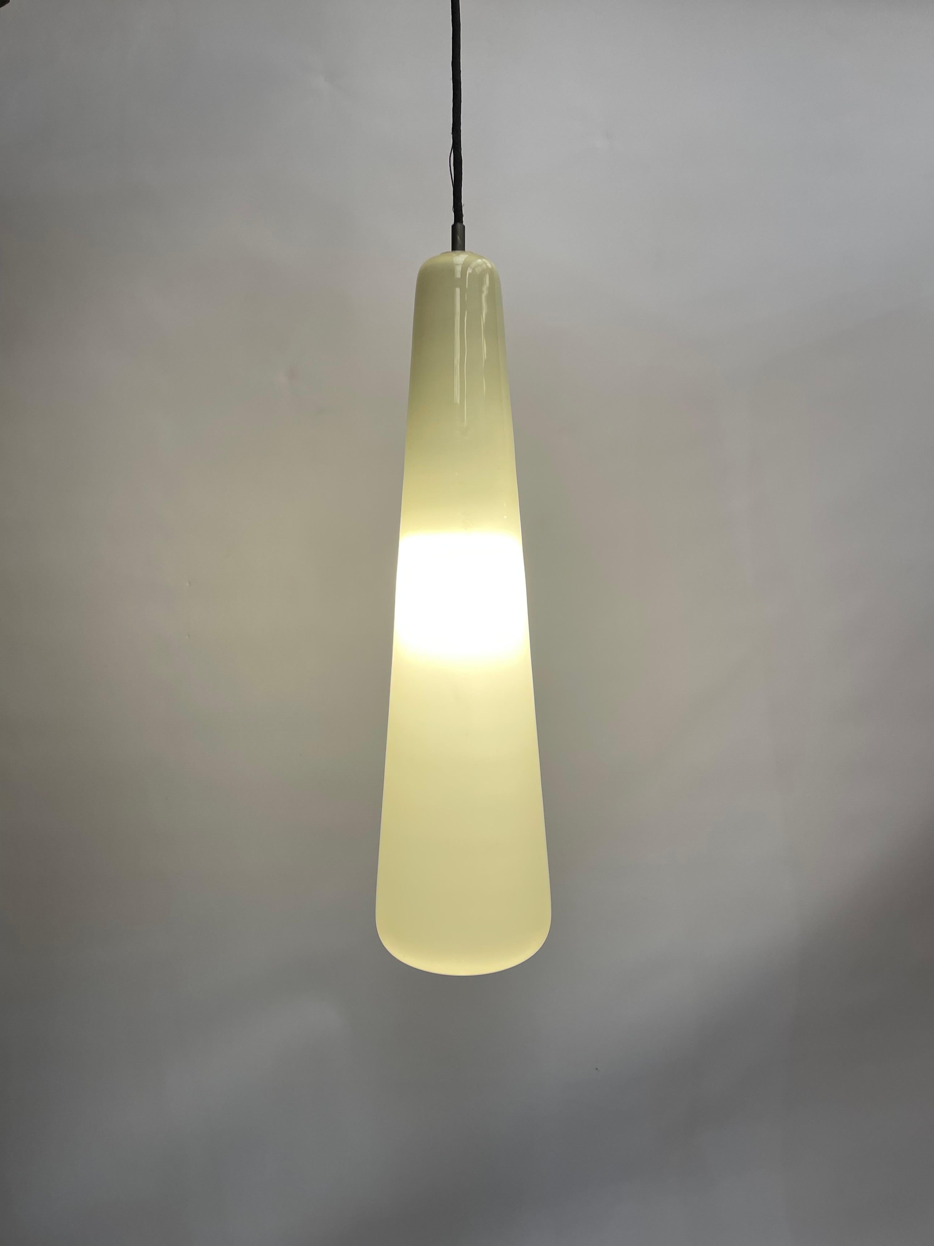 Swedish 60s 70s Teak Ceiling Lamp Pendant Light Uno & Östen Kristiansson Luxus