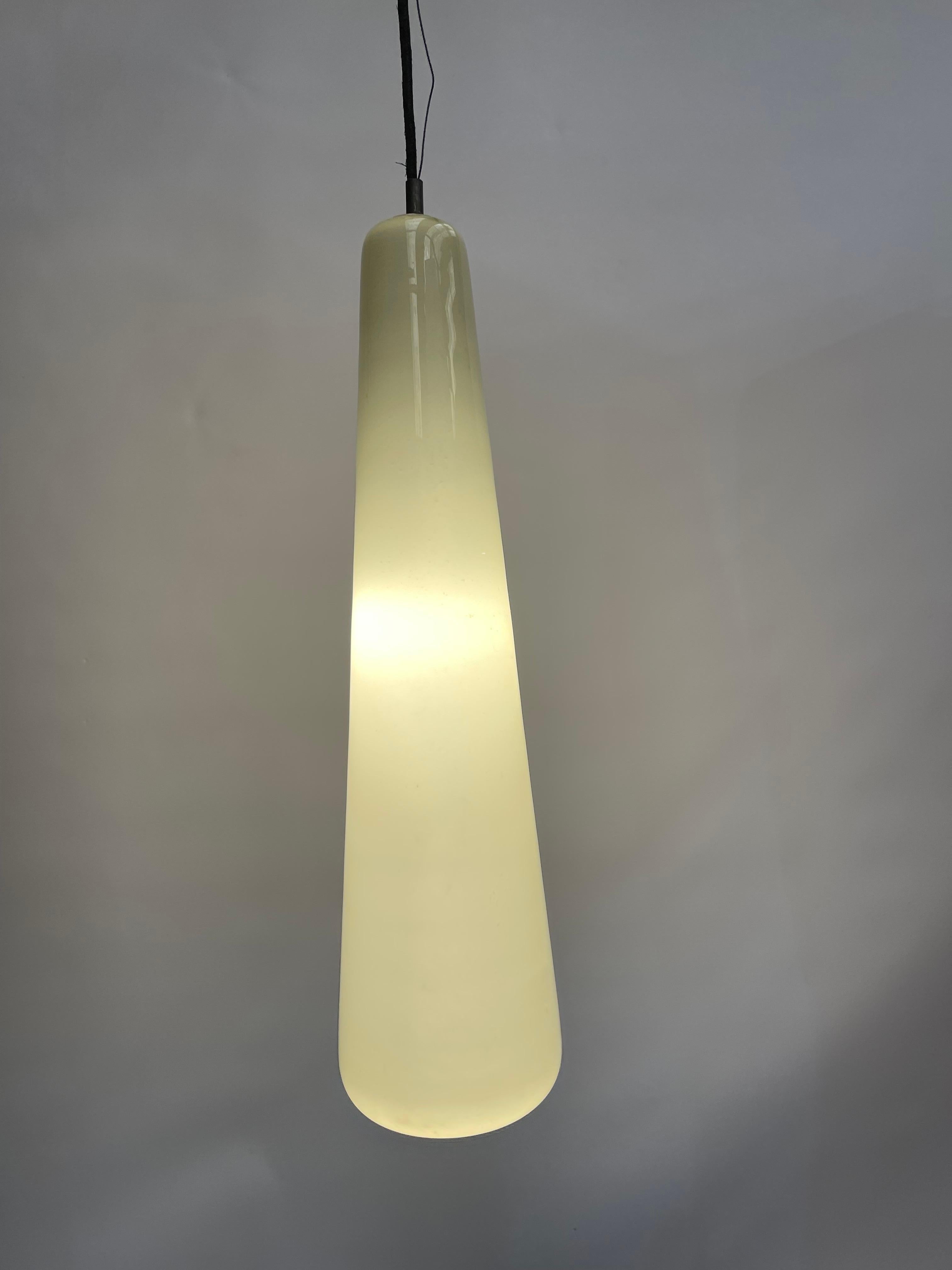 60s 70s Teak Ceiling Lamp Pendant Light Uno & Östen Kristiansson Luxus In Good Condition For Sale In LA FERTÉ-SOUS-JOUARRE, FR
