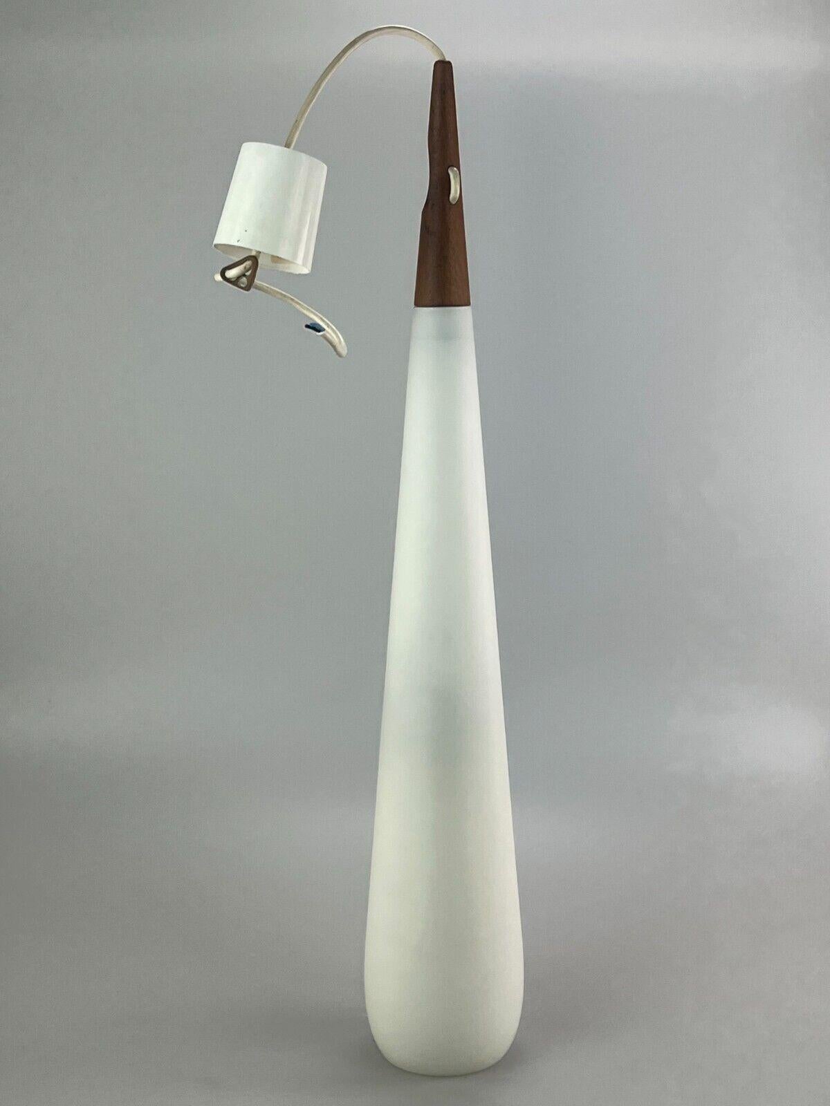 60s 70s Teak Ceiling Lamp Pendant Light Uno & Östen Kristiansson Luxus For Sale 2
