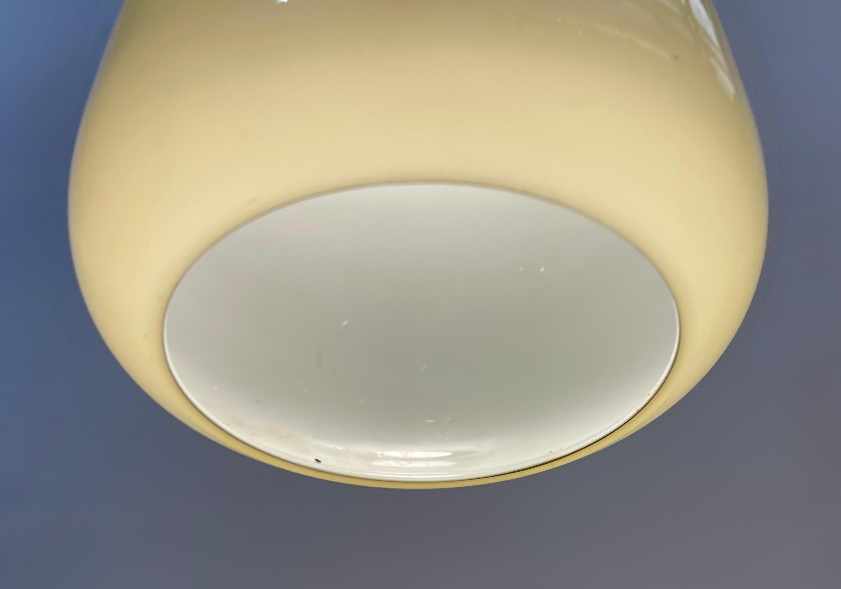 60s 70s Teak Ceiling Lamp Pendant Light Uno & Östen Kristiansson Luxus For Sale 1