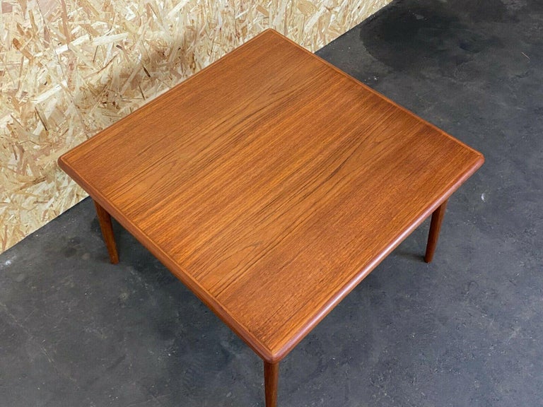 Late 20th Century 60s 70s Teak Coffee Table Danish Modern Design Denmark 60s For Sale