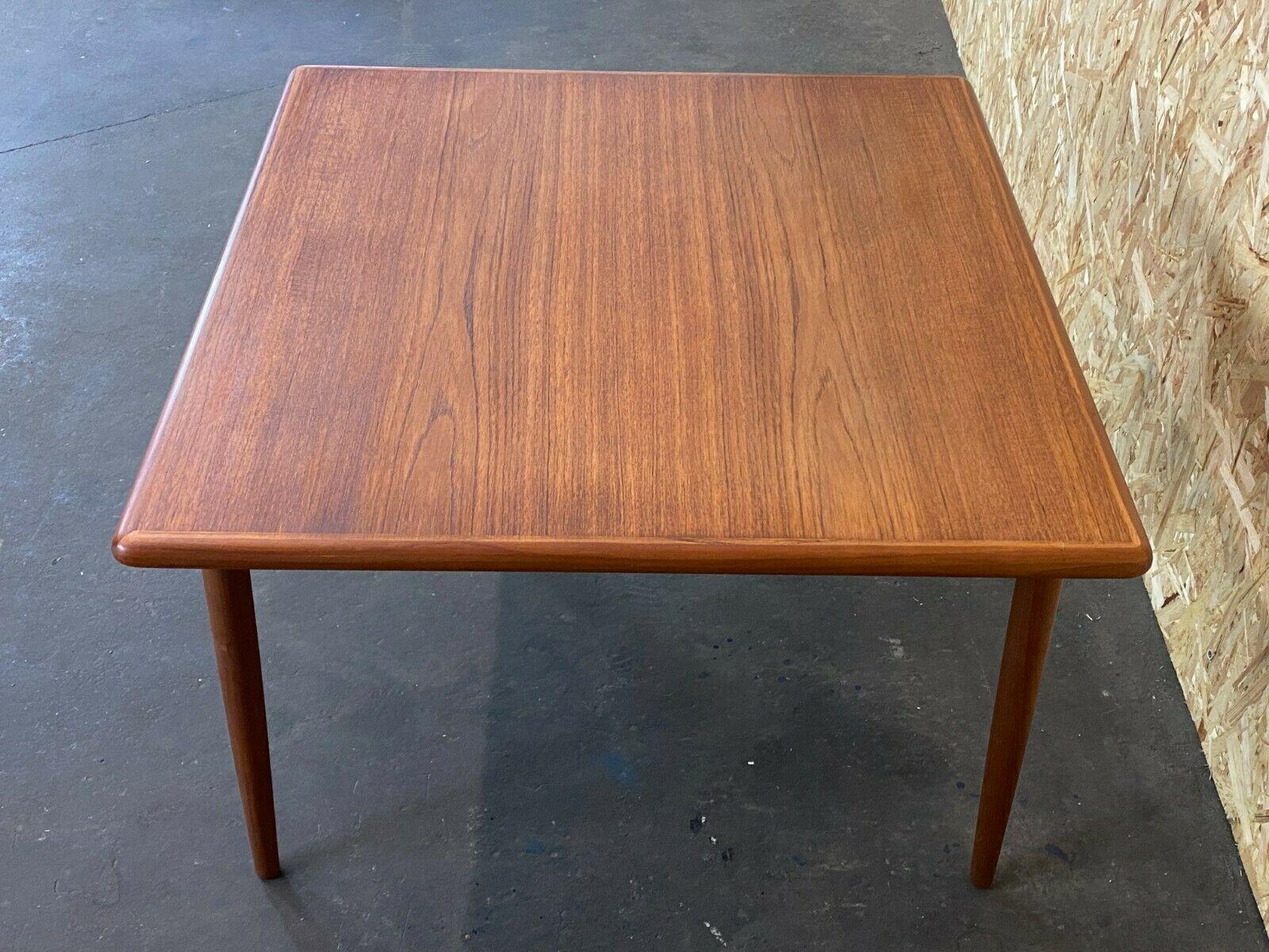 Late 20th Century 60s 70s Teak Coffee Table Danish Modern Design Denmark 60s For Sale
