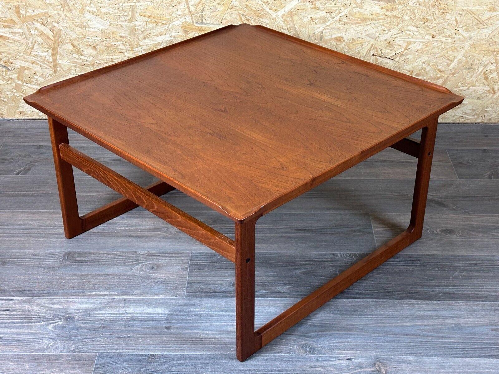 60s 70s teak coffee table Kubus by Jalk Vodder Andersen for Dyrlund Denmark For Sale 6