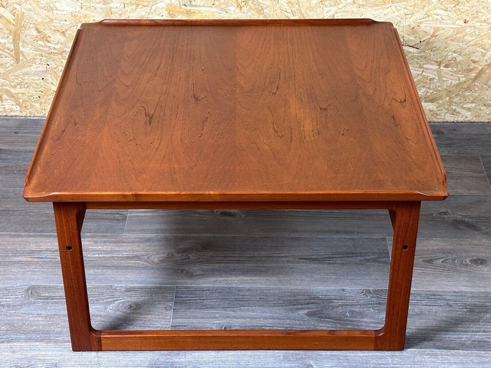 60s 70s teak coffee table Kubus by Jalk Vodder Andersen for Dyrlund Denmark For Sale 9