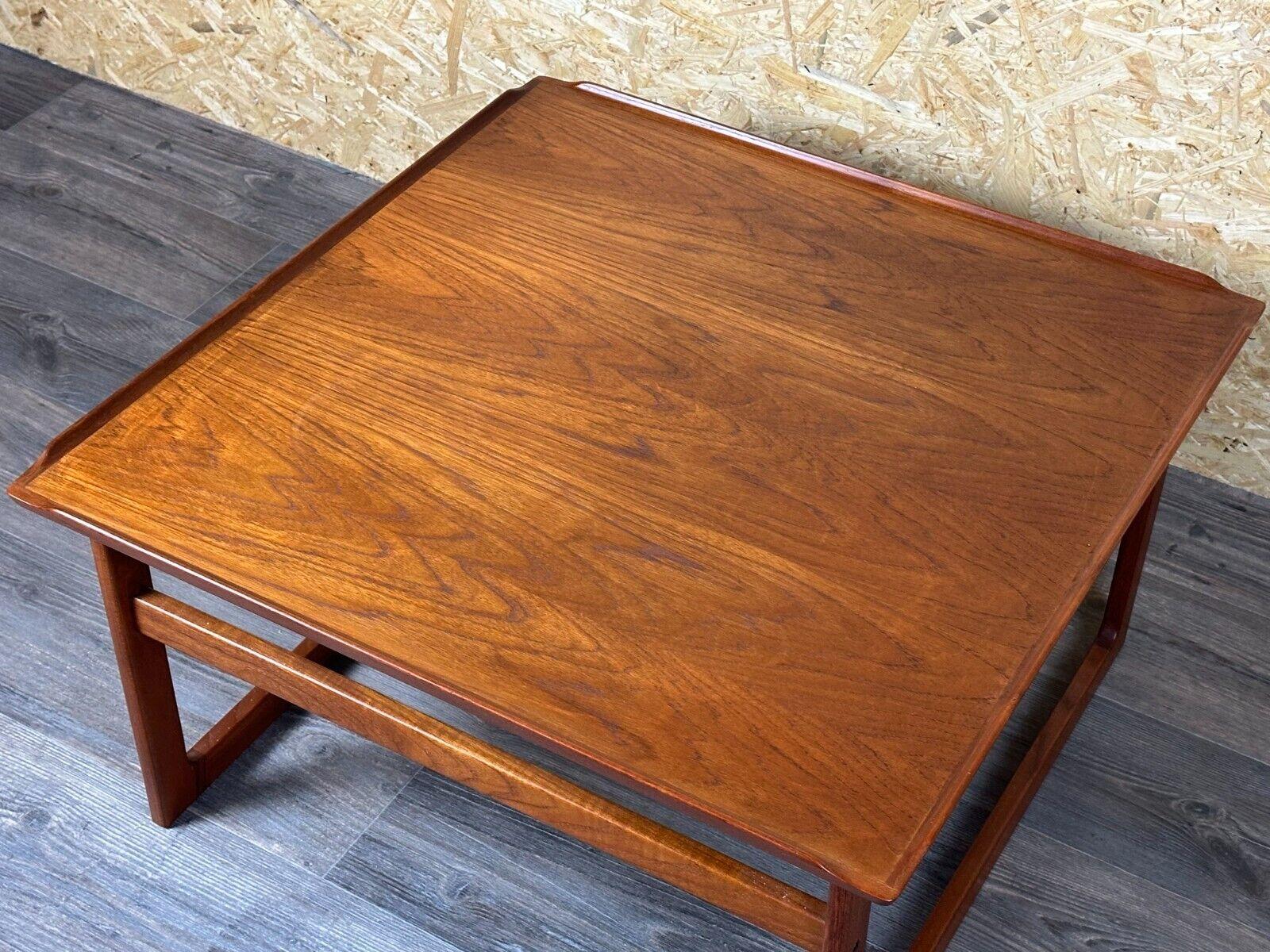 60s 70s teak coffee table Kubus by Jalk Vodder Andersen for Dyrlund Denmark For Sale 2
