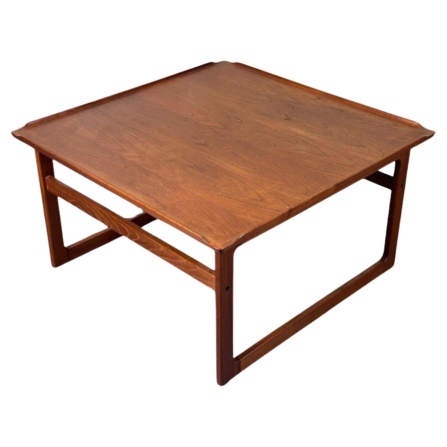 60s 70s teak coffee table Kubus by Jalk Vodder Andersen for Dyrlund Denmark For Sale
