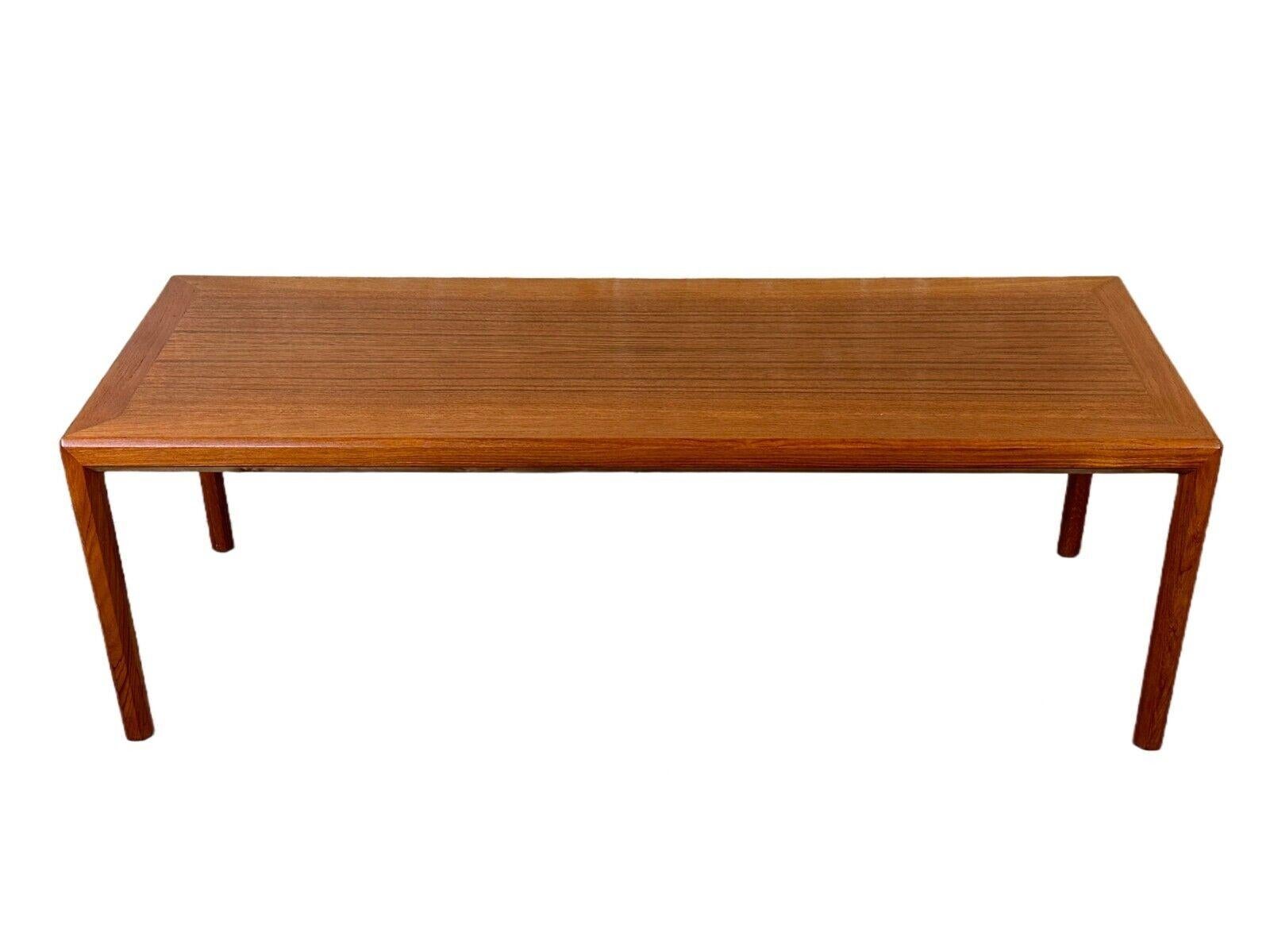 60s 70s teak coffee table side table Bertil Fridhagen Bodafors Sweden

Object: coffee table

Manufacturer: Bodafors

Condition: good

Age: around 1960-1970

Dimensions:

Width = 150.5cm
Depth = 55.5cm
Height = 50.5cm

Material: teak

Other