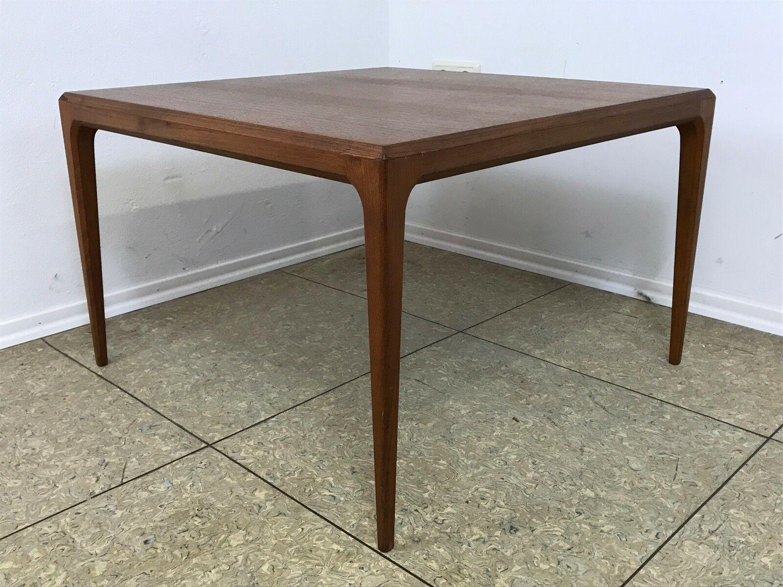 60s 70s Teak Coffee Table Side Table by Johannes for Silkeborg Danish For Sale 2