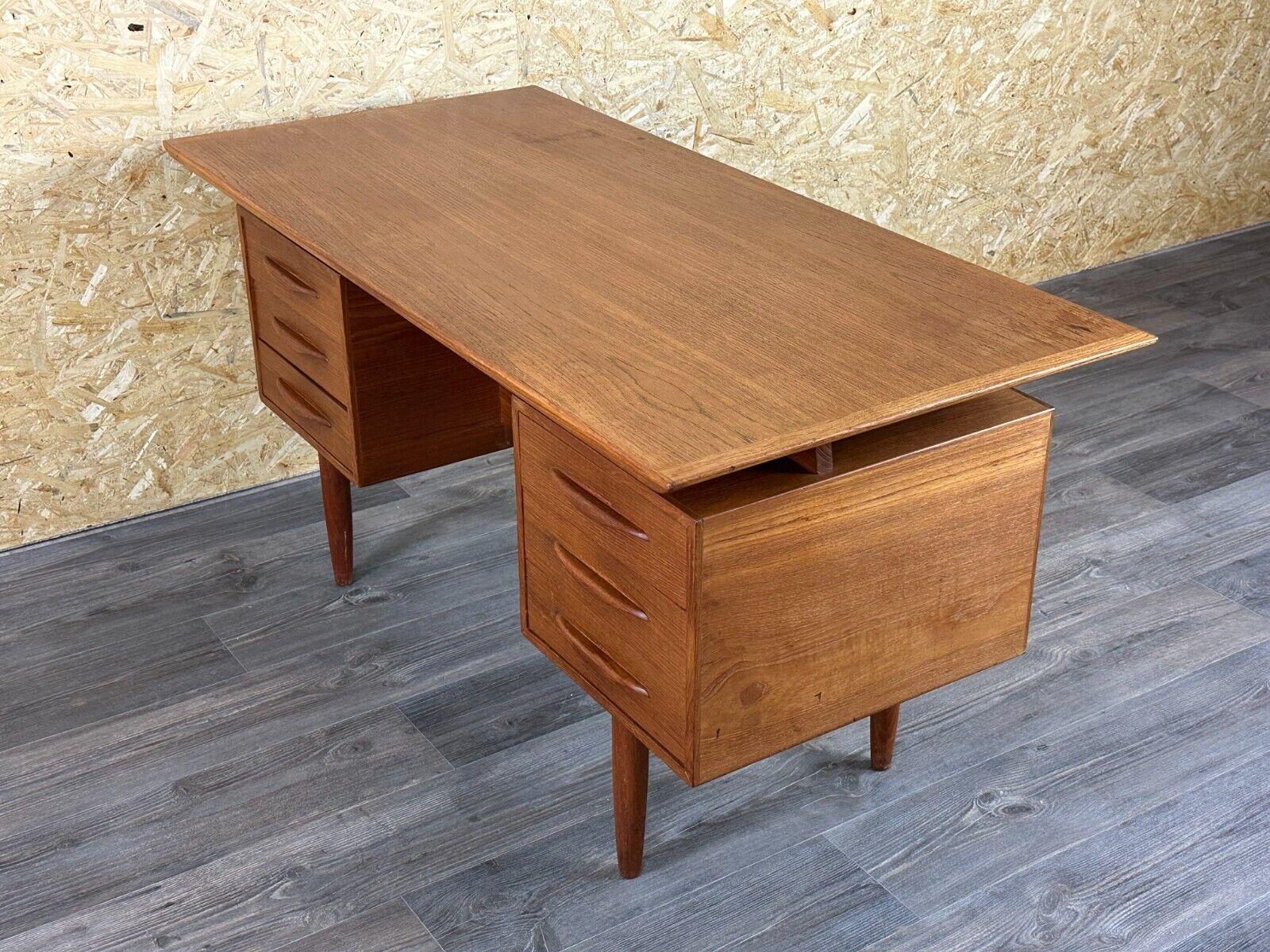 60s 70s teak desk desk Danish Modern Design Denmark 13