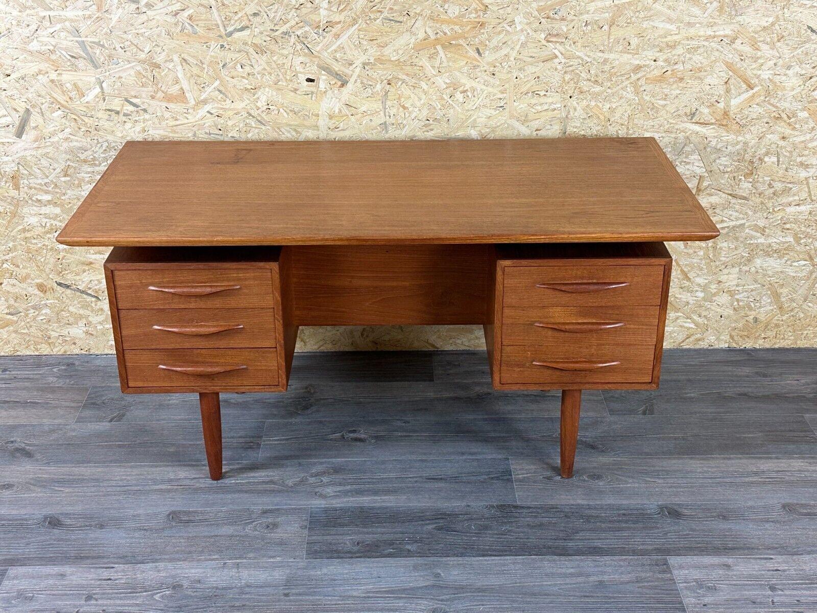 60s 70s teak desk desk Danish Modern Design Denmark 1