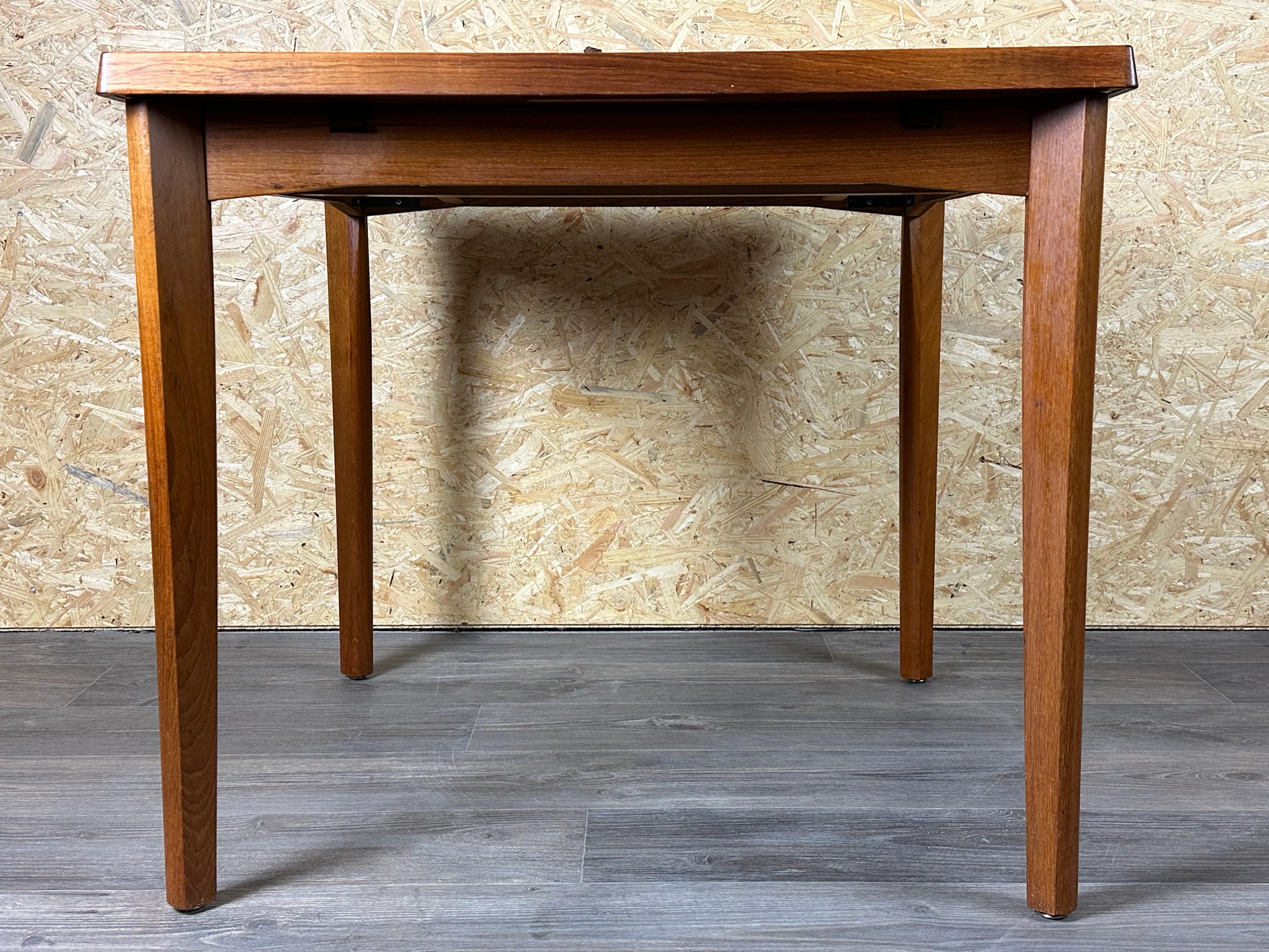 60s 70s teak dining table by Burchardt-Nielsen Made in Denmark For Sale 4