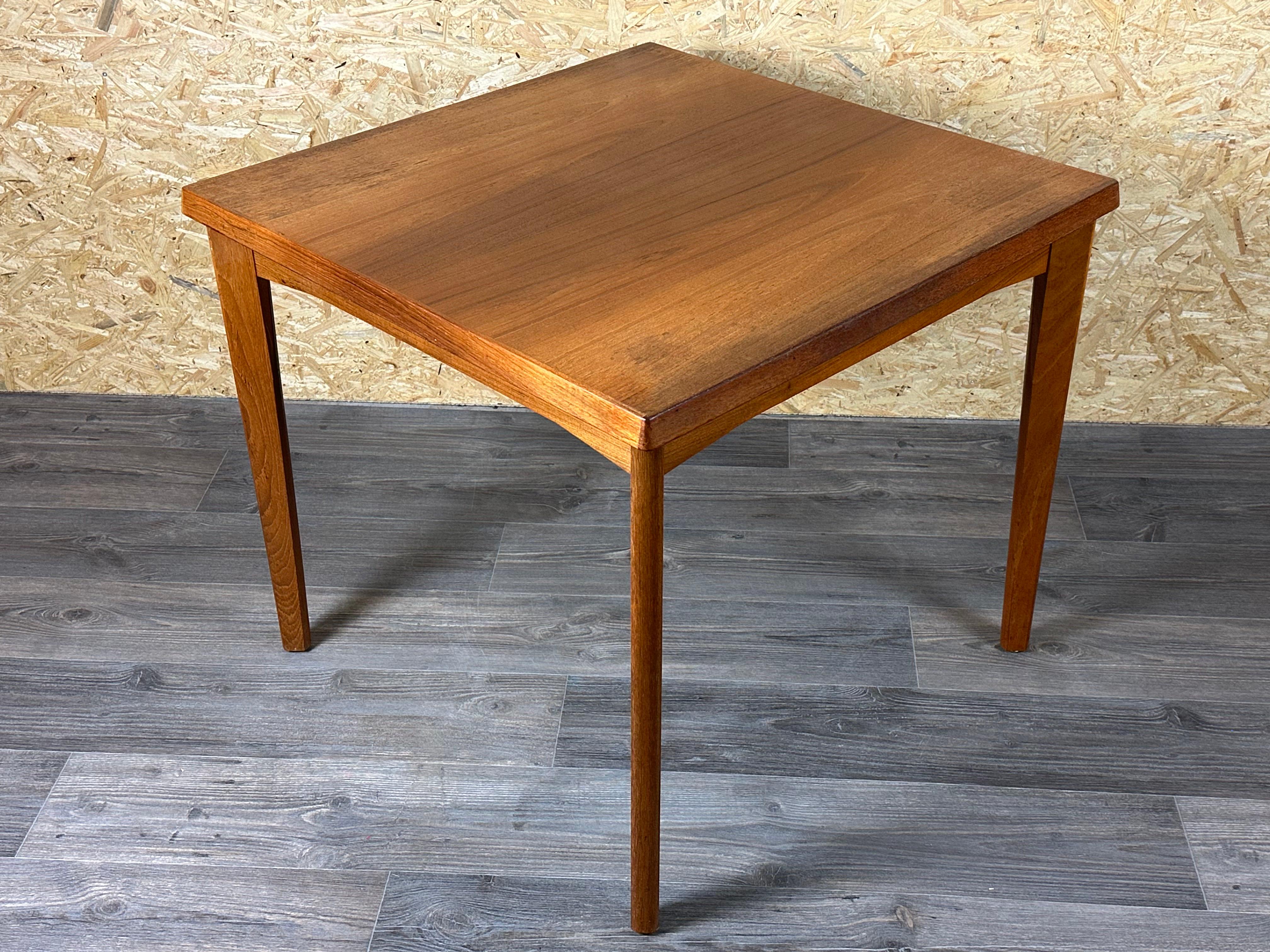 Teak 60s 70s teak dining table by Burchardt-Nielsen Made in Denmark For Sale