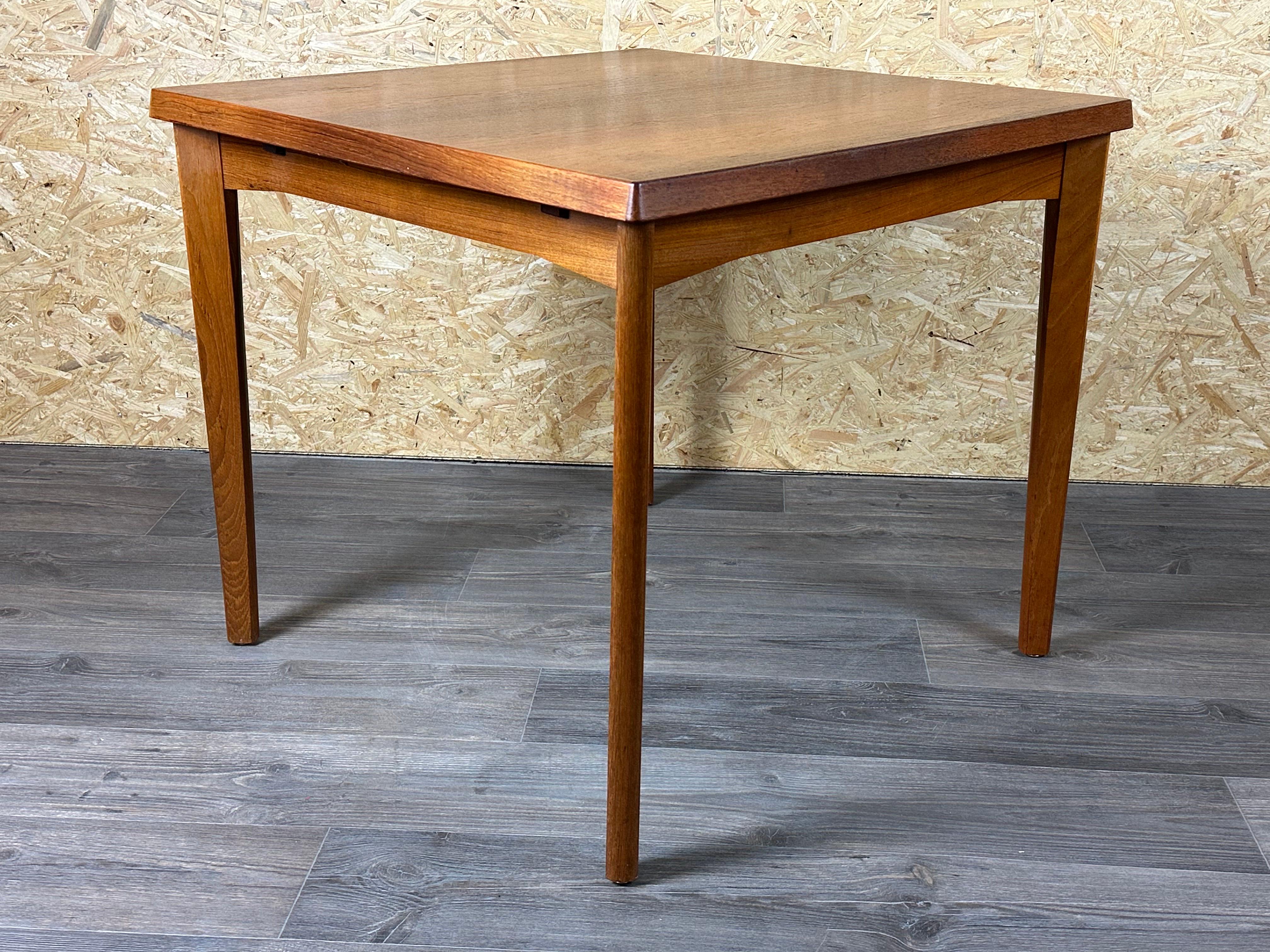 60s 70s teak dining table by Burchardt-Nielsen Made in Denmark For Sale 1