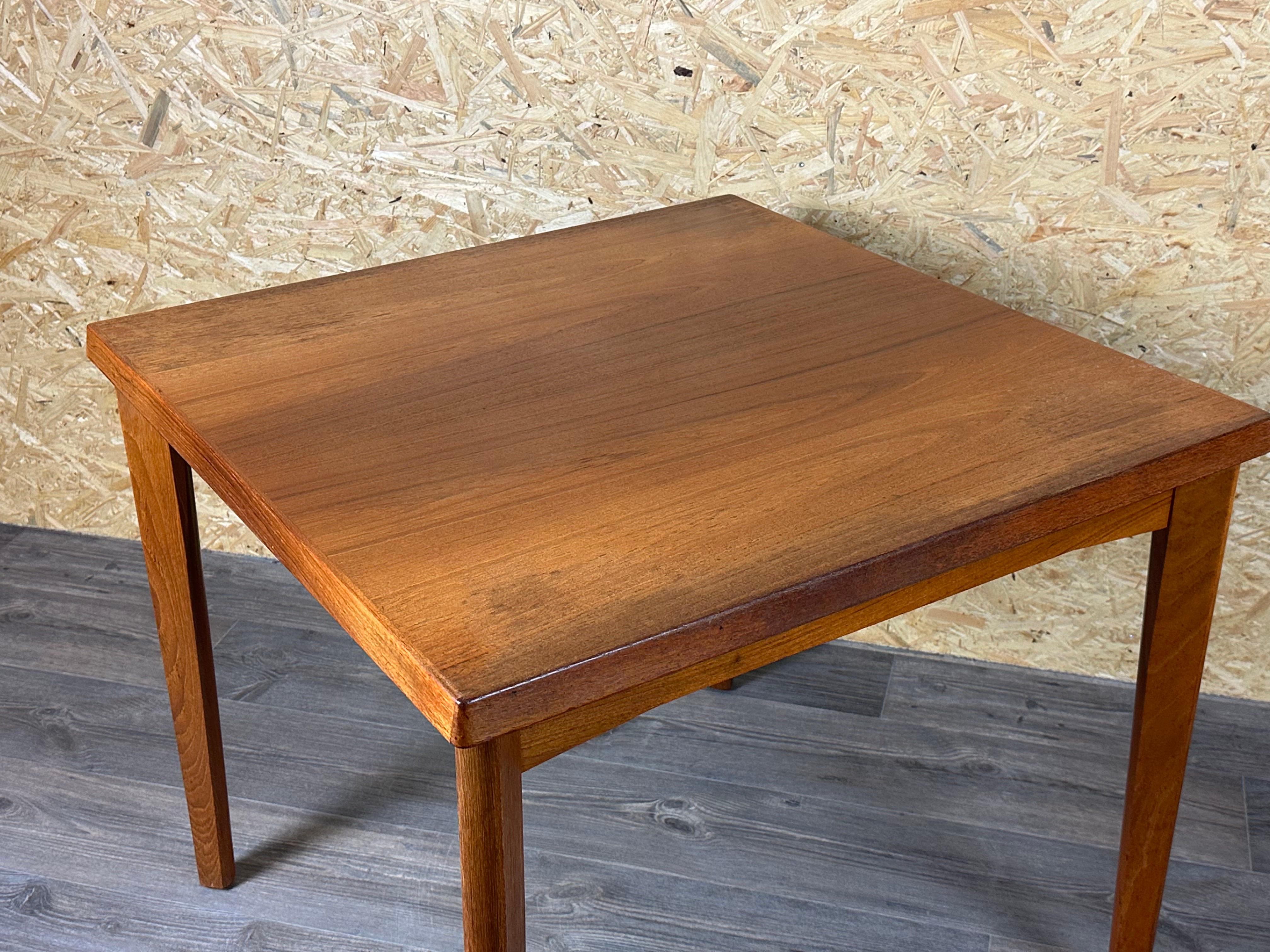 60s 70s teak dining table by Burchardt-Nielsen Made in Denmark For Sale 2