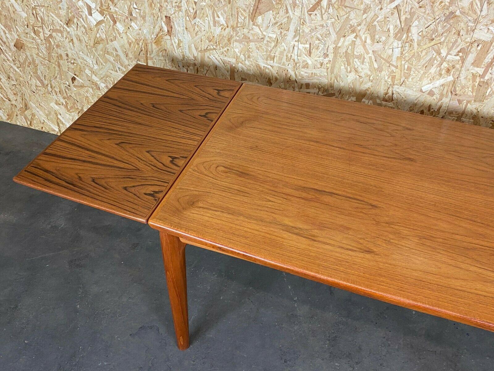 60s 70s Teak Dining Table Danish Grete Jalk for Glostrup Design For Sale 6