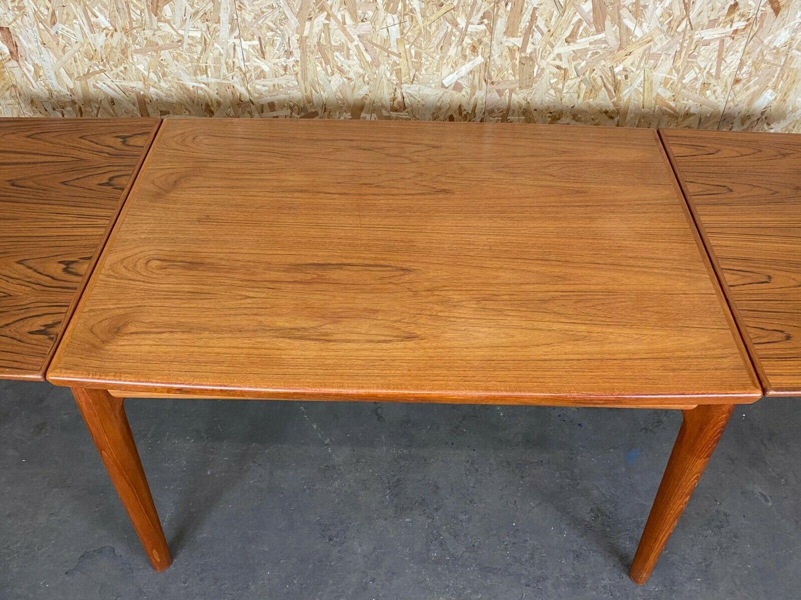 60s 70s Teak Dining Table Danish Grete Jalk for Glostrup Design For Sale 7