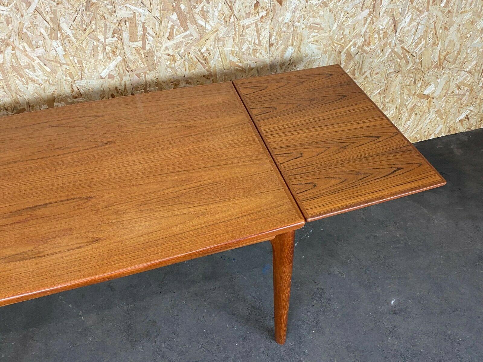 60s 70s Teak Dining Table Danish Grete Jalk for Glostrup Design For Sale 8