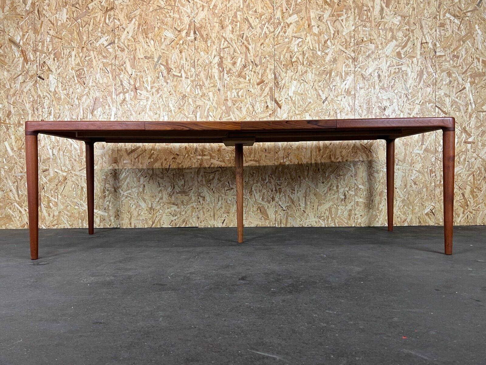 Danois Table de salle à manger en teck, design danois moderne, Danemark, années 60s 70 en vente