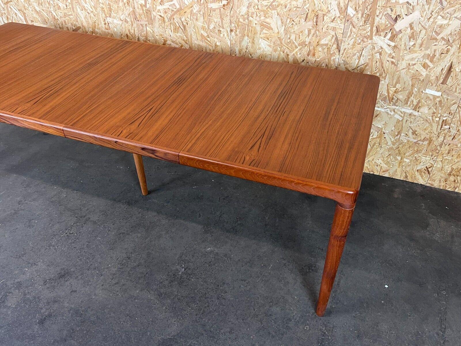 60s 70s Teak Dining Table Danish Modern Design Denmark 60s 70s For Sale 1