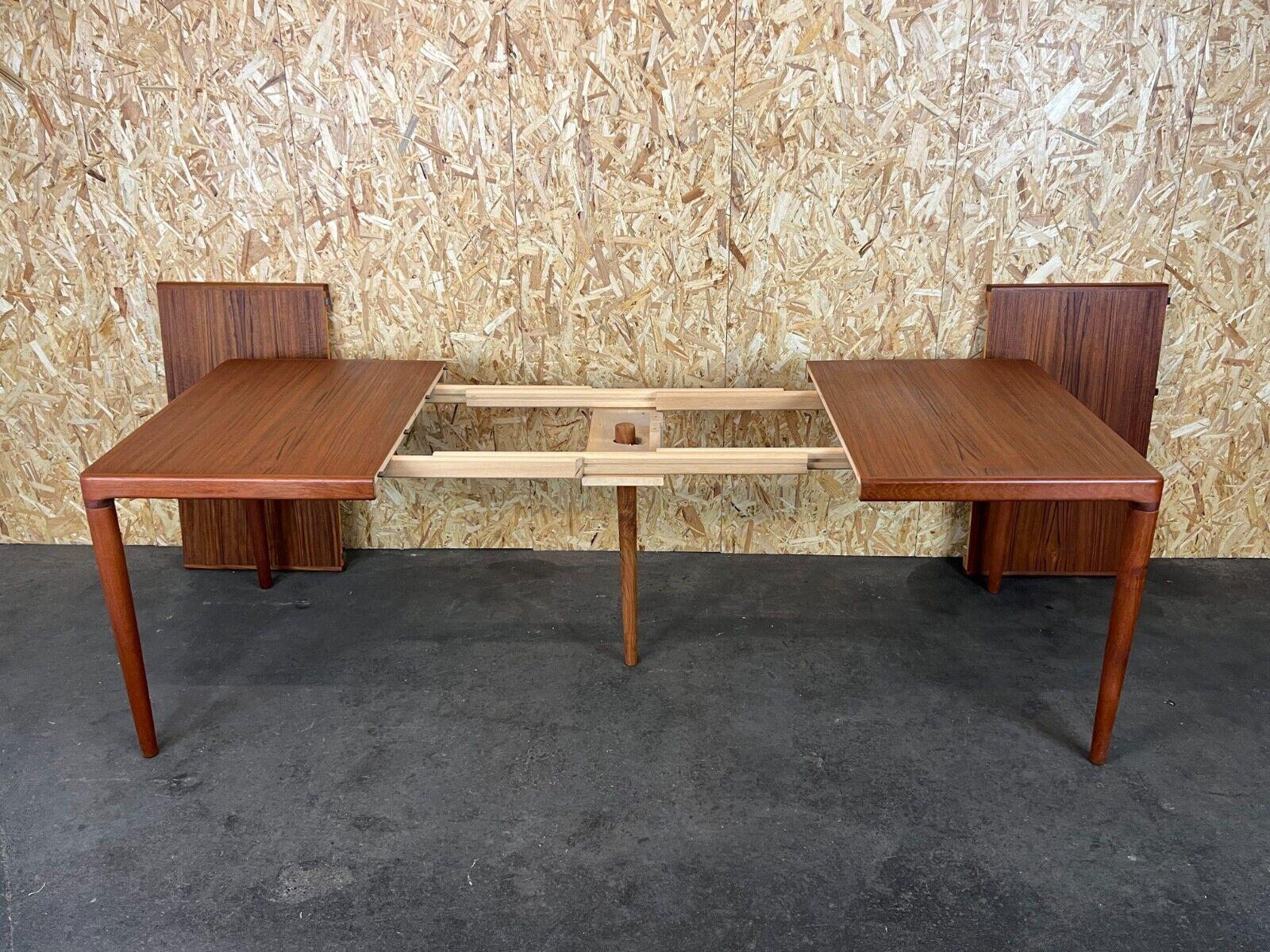 Table de salle à manger en teck, design danois moderne, Danemark, années 60s 70 en vente 2