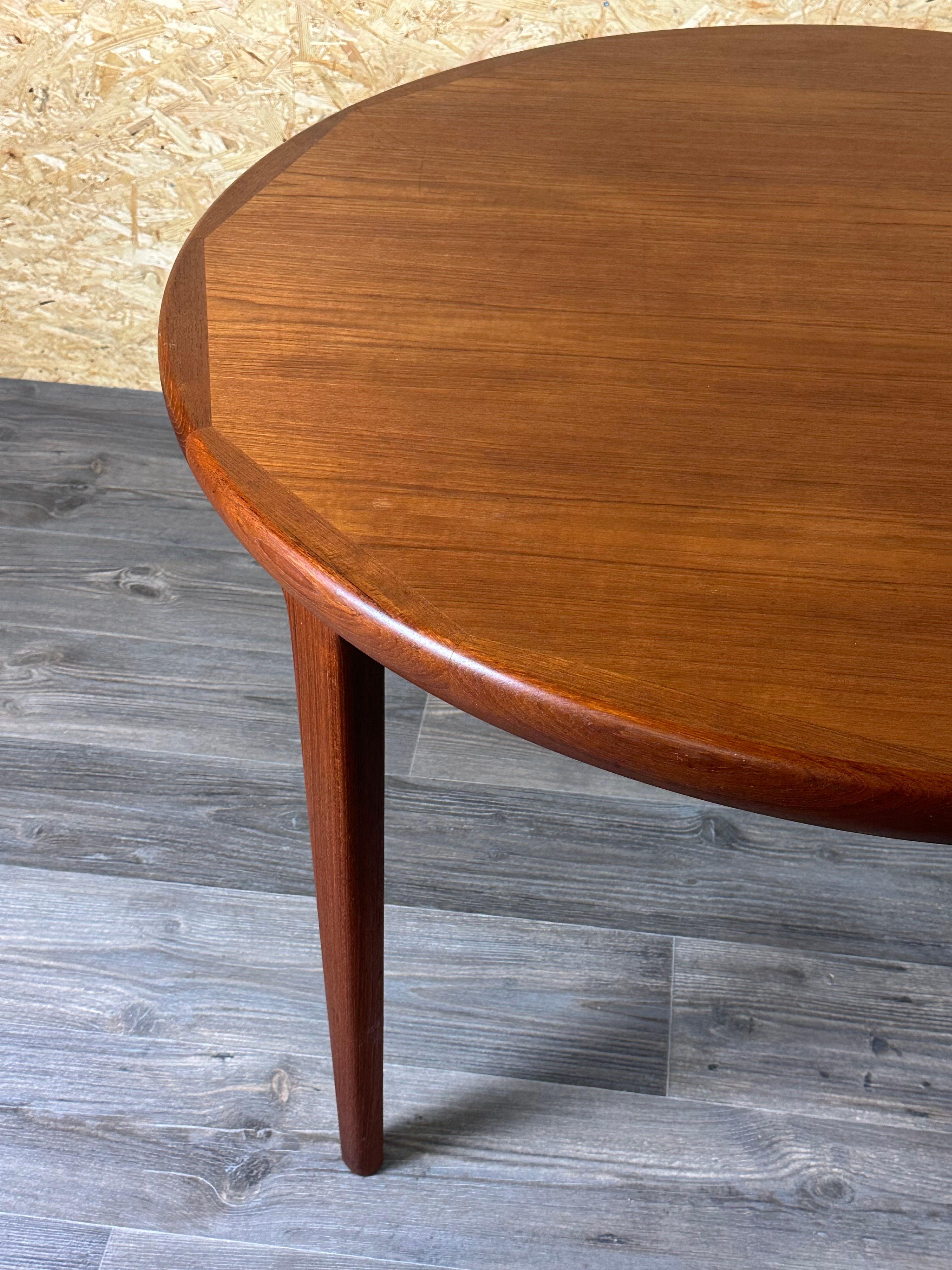 60s 70s Table de salle à manger en teck Danish Modern Design Made in Denmark en vente 4