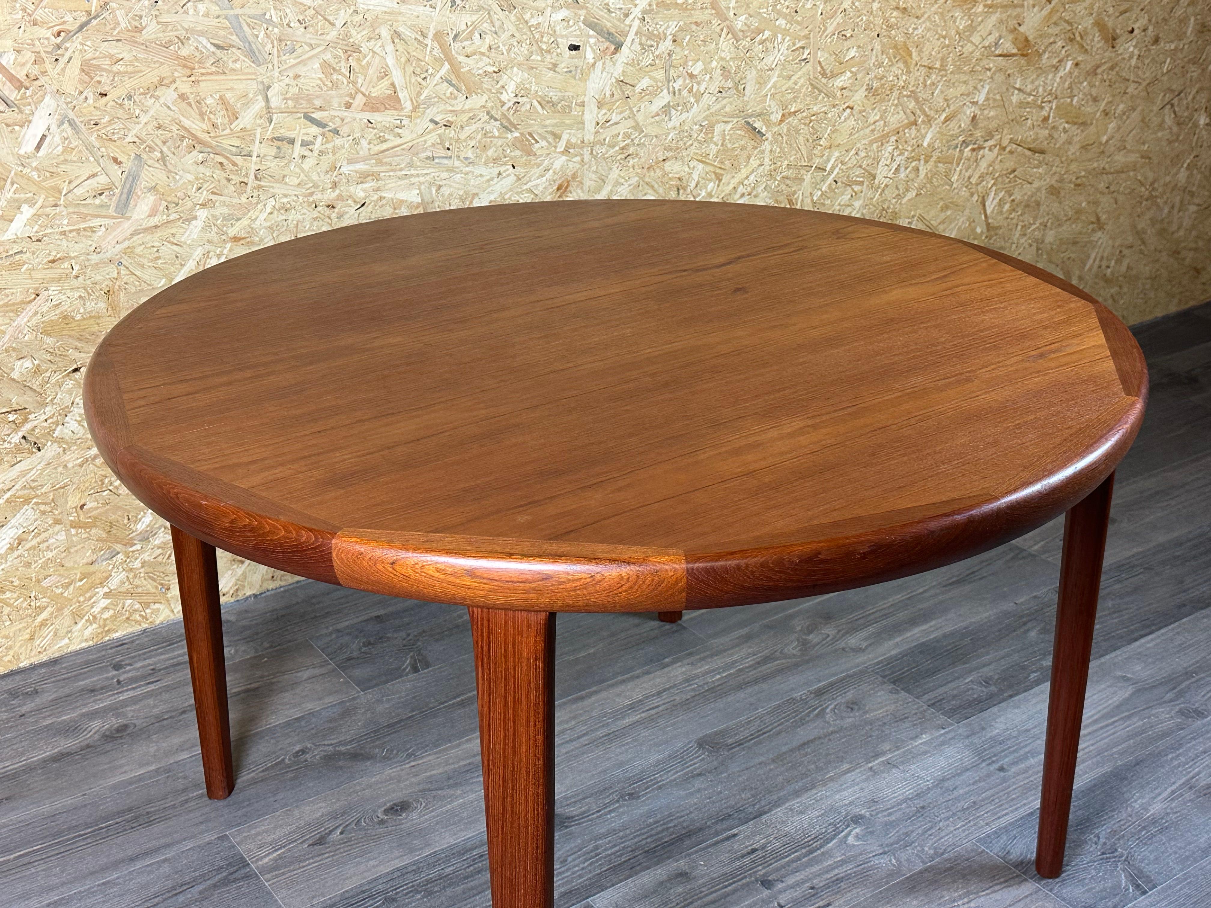 60s 70s Table de salle à manger en teck Danish Modern Design Made in Denmark en vente 8