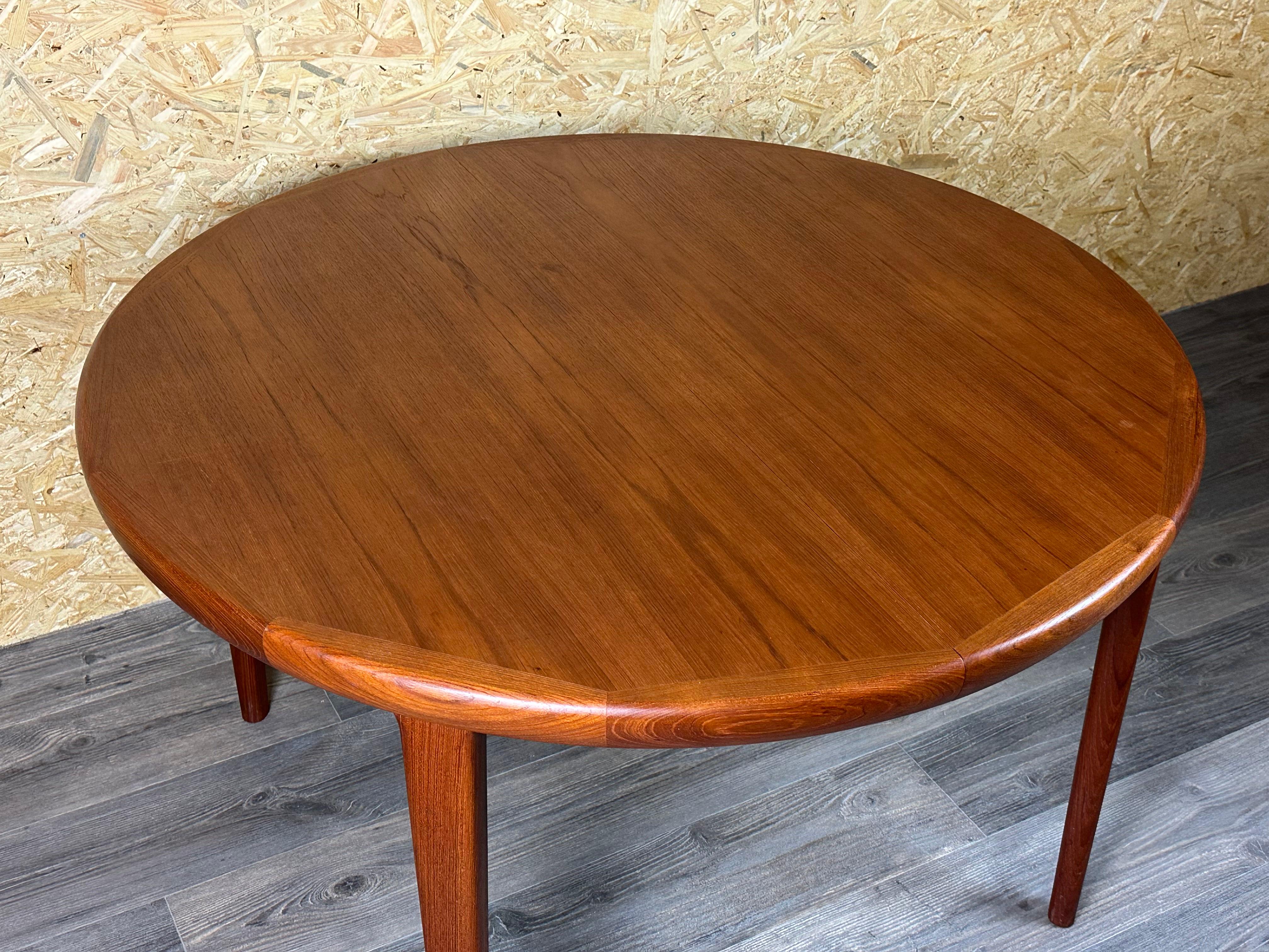 60s 70s Table de salle à manger en teck Danish Modern Design Made in Denmark en vente 1