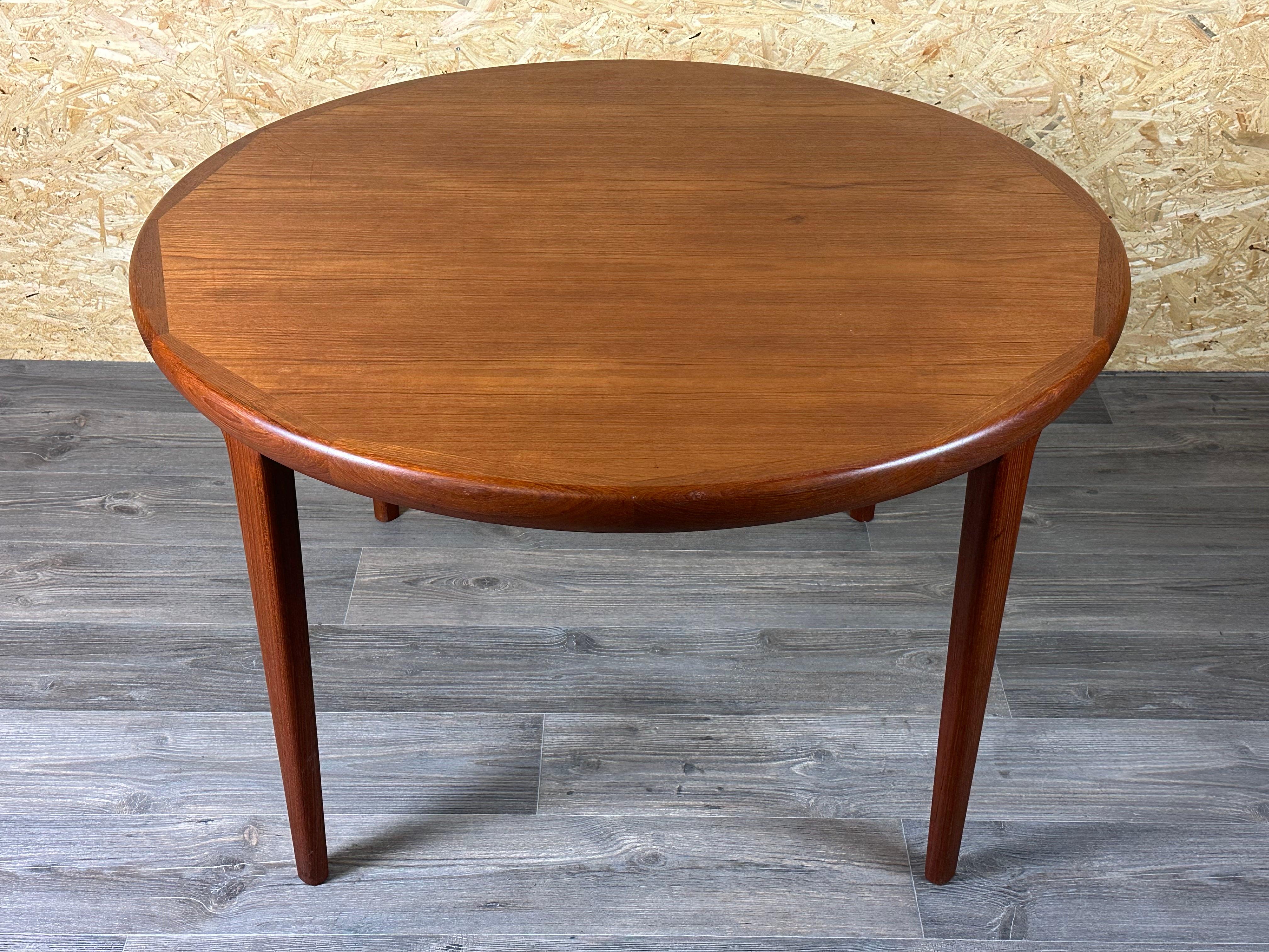 60s 70s Table de salle à manger en teck Danish Modern Design Made in Denmark en vente 2