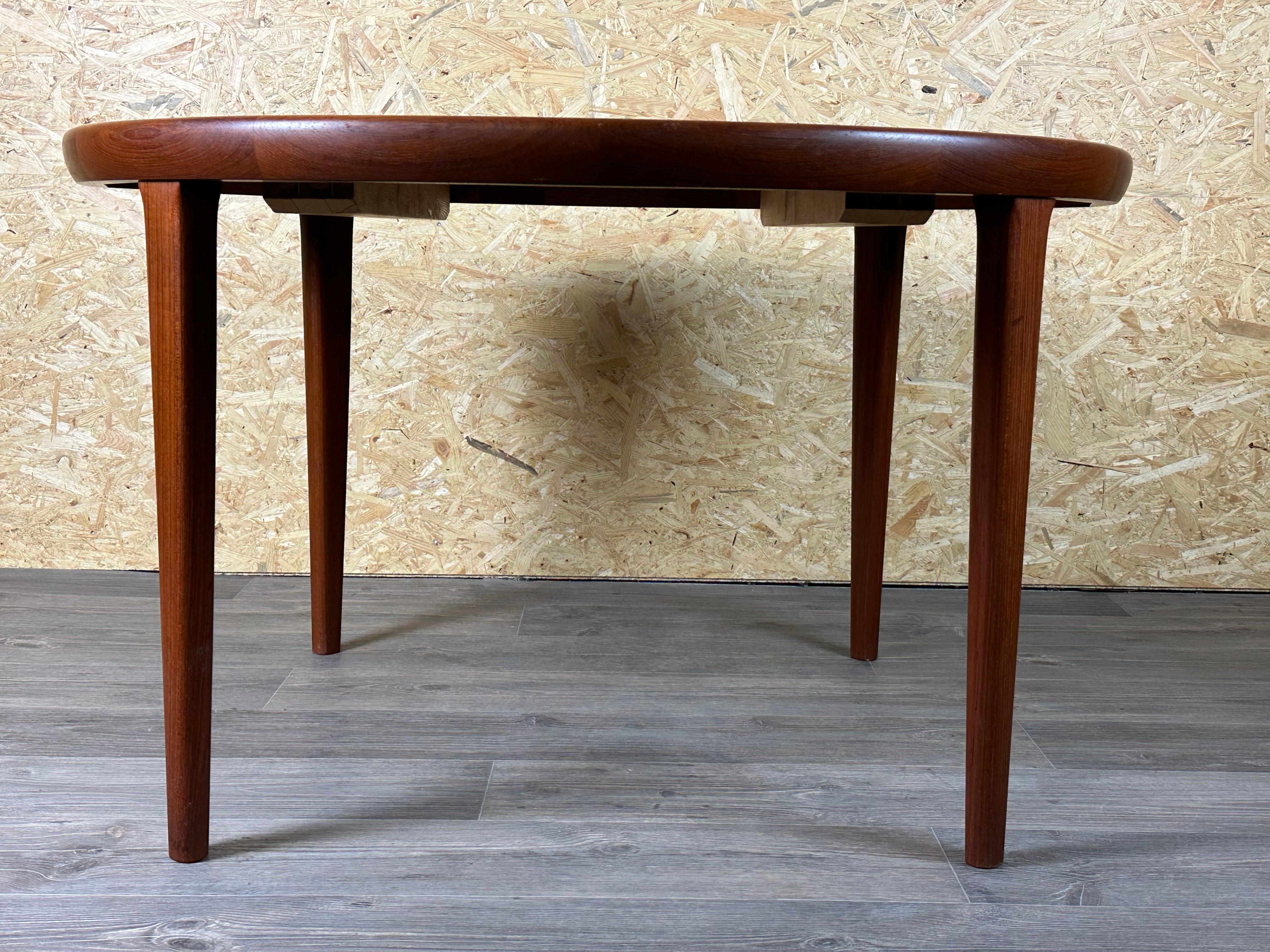 60s 70s Table de salle à manger en teck Danish Modern Design Made in Denmark en vente 3