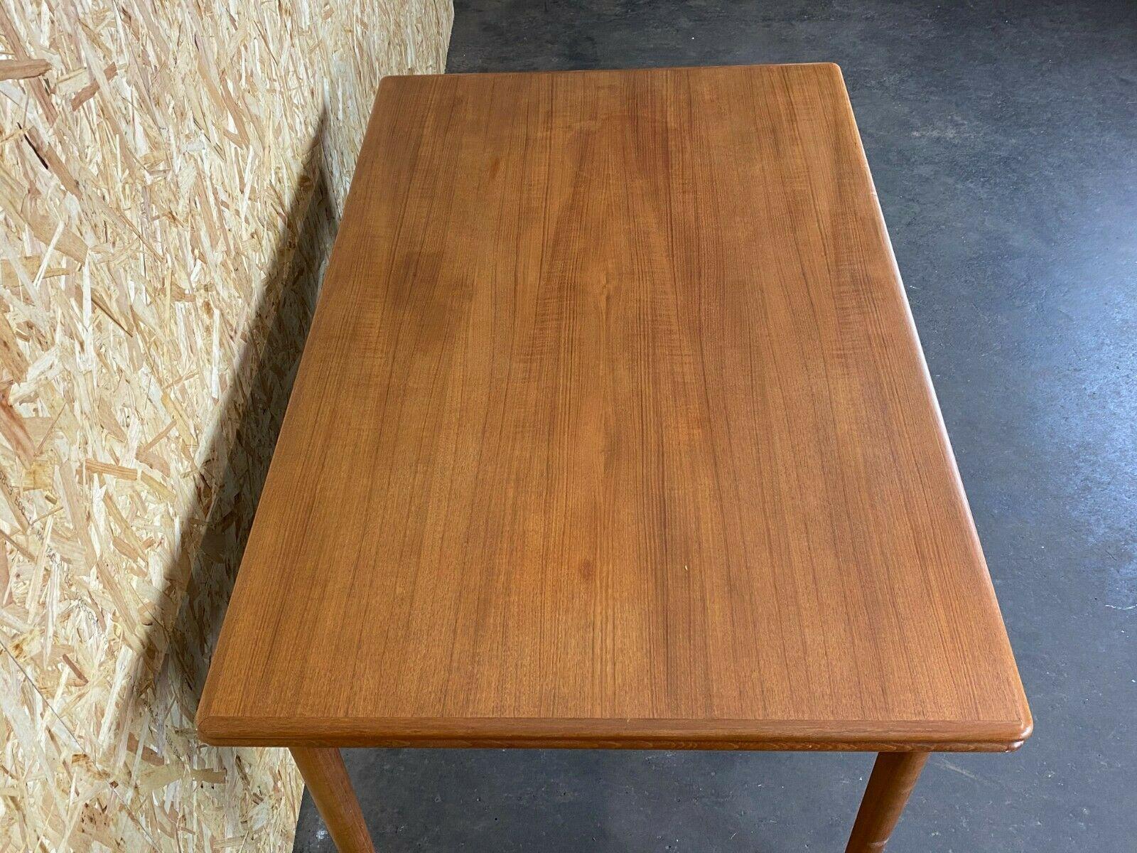 60s 70s Teak Dining Table Dining Table Danish Modern Design Denmark For Sale 6