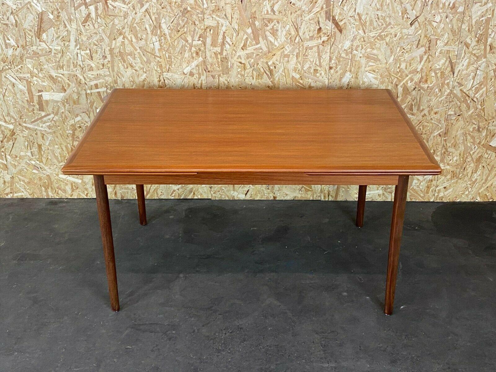 60s 70s teak dining table dining table Danish Modern Design Denmark 60s 70s

Object: dining table / dining table

Manufacturer:

Condition: good - vintage

Age: around 1960-1970

Dimensions:

(+ 2x 48cm) 135cm x 89cm x 73cm

Other