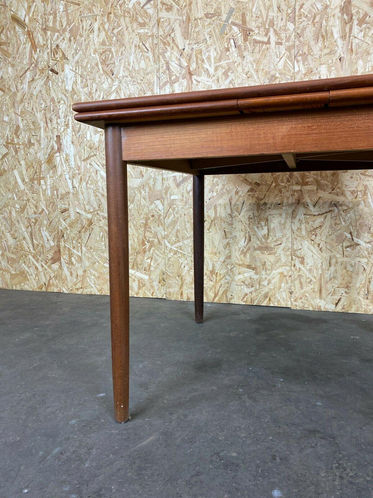 60s 70s Teak Dining Table Dining Table Danish Modern Design Denmark For Sale 1